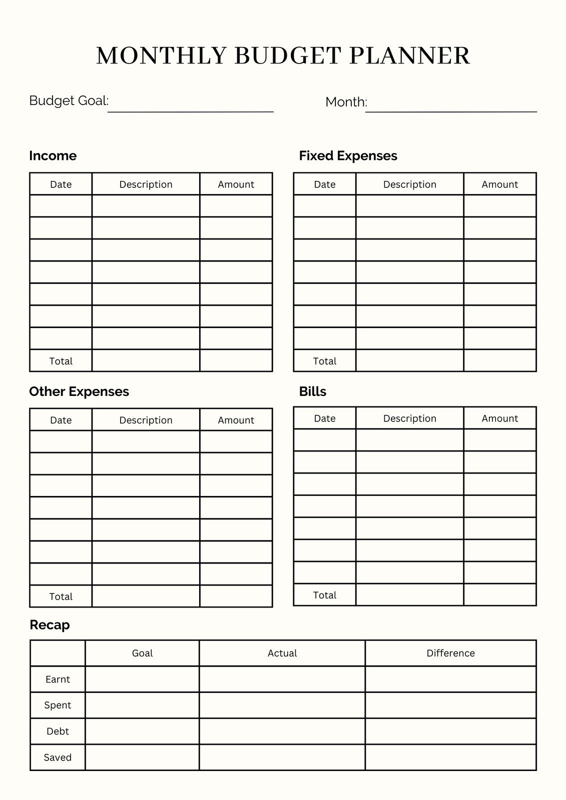 Free And Customizable Budget Templates Canva Free Printable Budget Worksheets For Family Finances