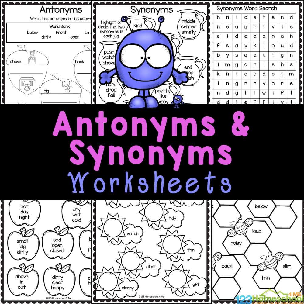 Synonyms And Antonyms Online Exercise For 4 Worksheets Library