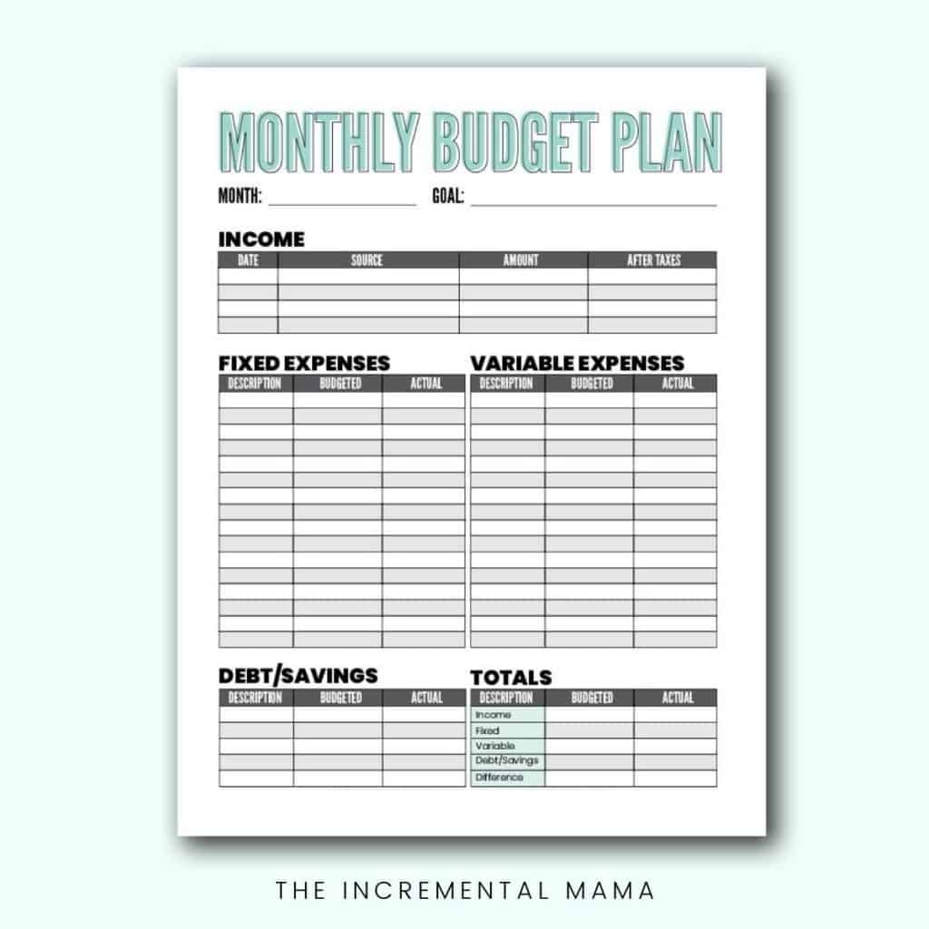 Free Blank Budget Worksheet Printables To Take Charge Of Your Finances PAYCHECK BUDGET PRINTABLE Budget Worksheet Budget Binder Weekly Biweekly Monthly Zero Based Budget Budget Mom A4 Us Letter Etsy