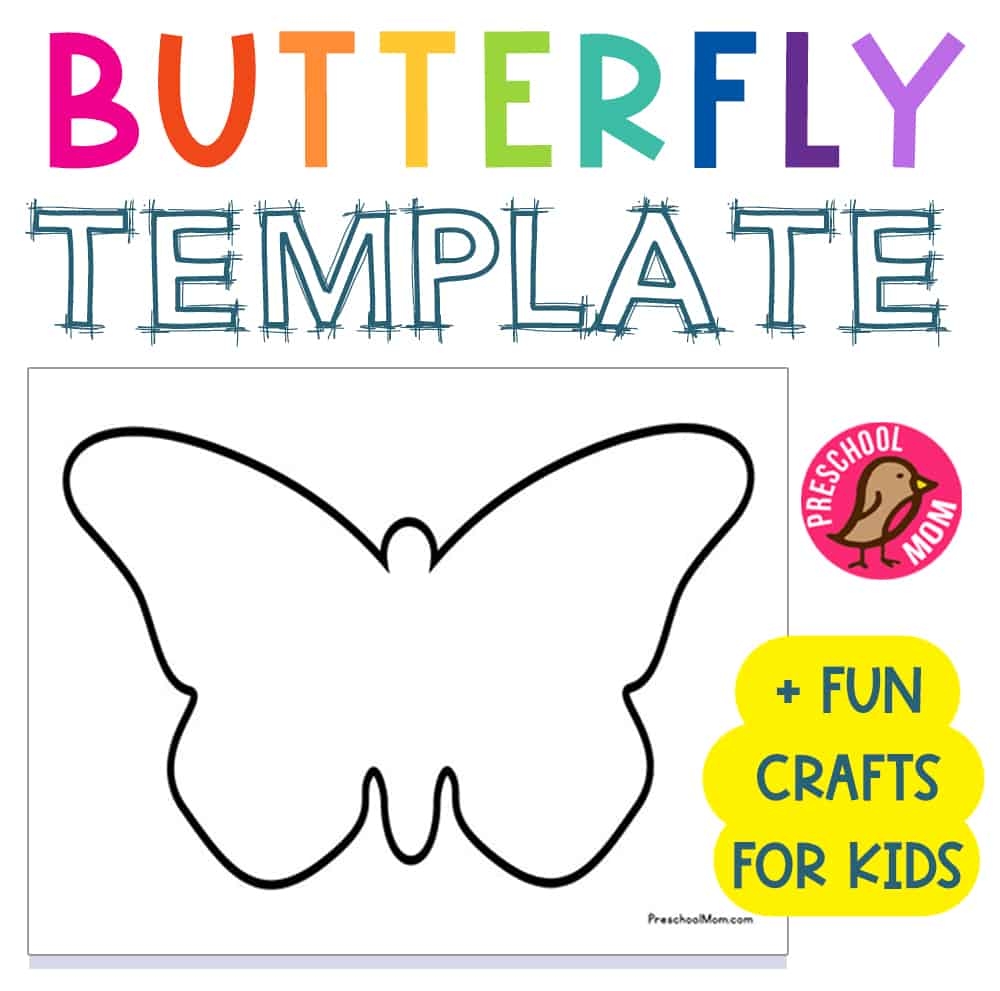 Free Butterfly Template For Preschool Preschool Mom Life Cycle Of A Butterfly Tracing Worksheet Raising Hooks