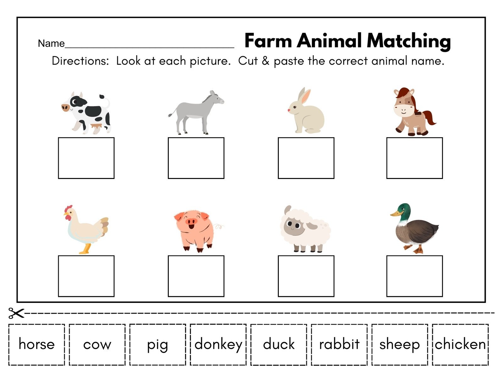 Free Custom Printable Animal Worksheet Templates Canva Farm Animals Bar Graph Worksheet Free Printable Digital PDF