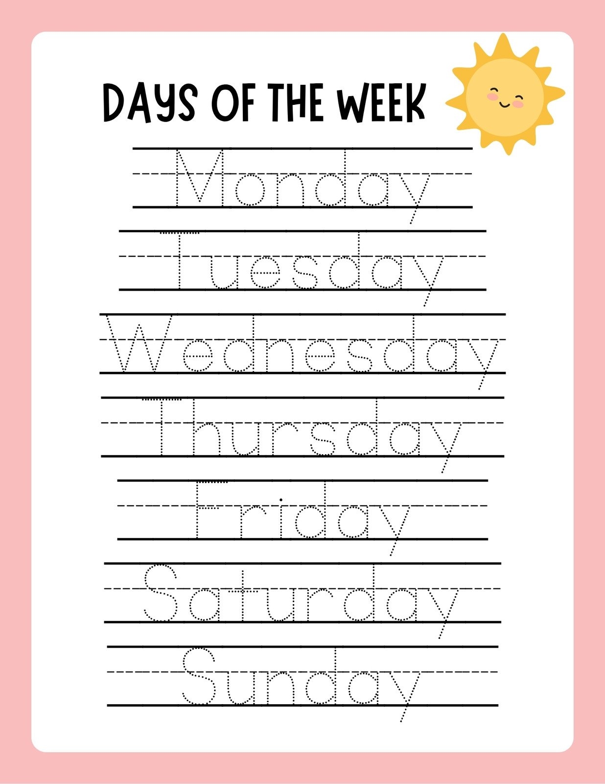 Tracing Shapes Worksheet For Kindergarten And Preschool Kids For Handwriting Practice And Educational Activities In A Printable Page Illustration Stock Vector Image Art Alamy