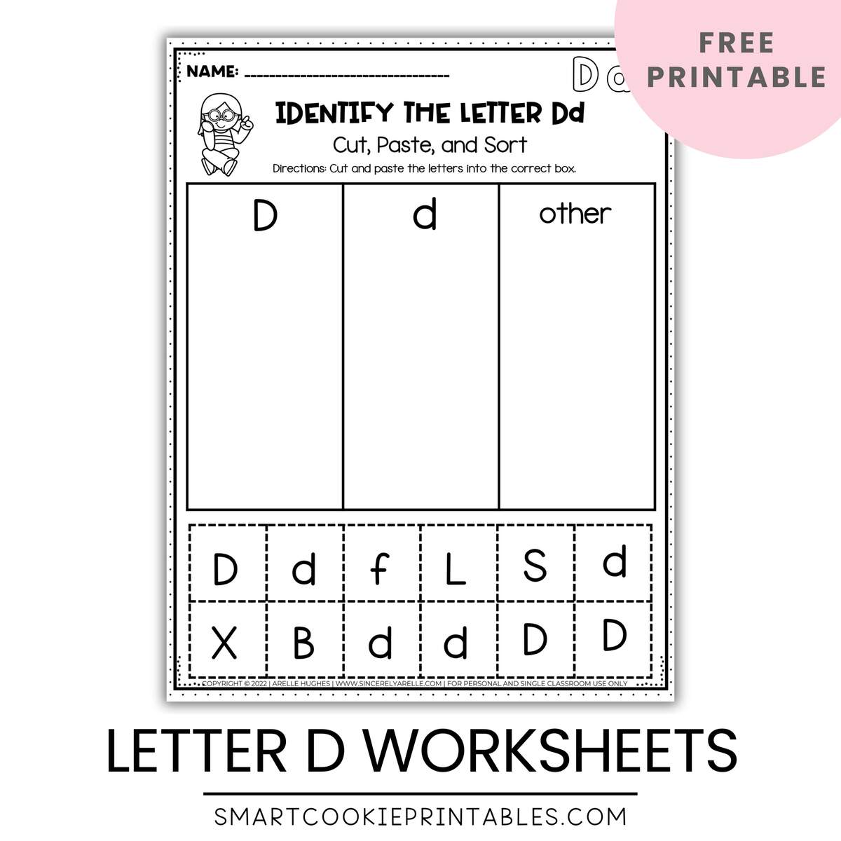 Free Letter D Identification Worksheets A Fun Way To Learn Your Letters Smart Cookie Printables Free Letter D Identification Worksheets A Fun Way To Learn Your Letters Smart Cookie Printables