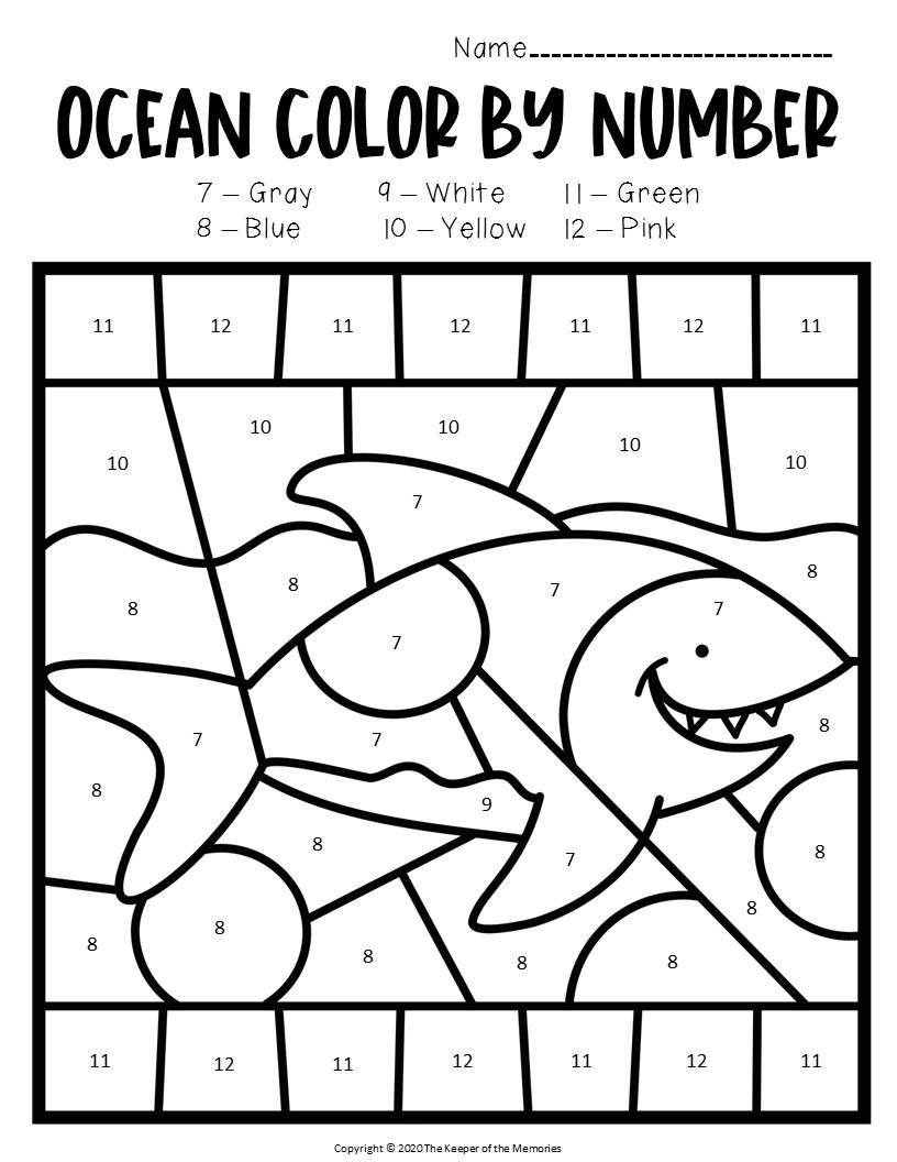 Preschool Counting Activities Coloring Page Colorful Illustration Color Numbers Printable Stock Photo Evamorris 365513530