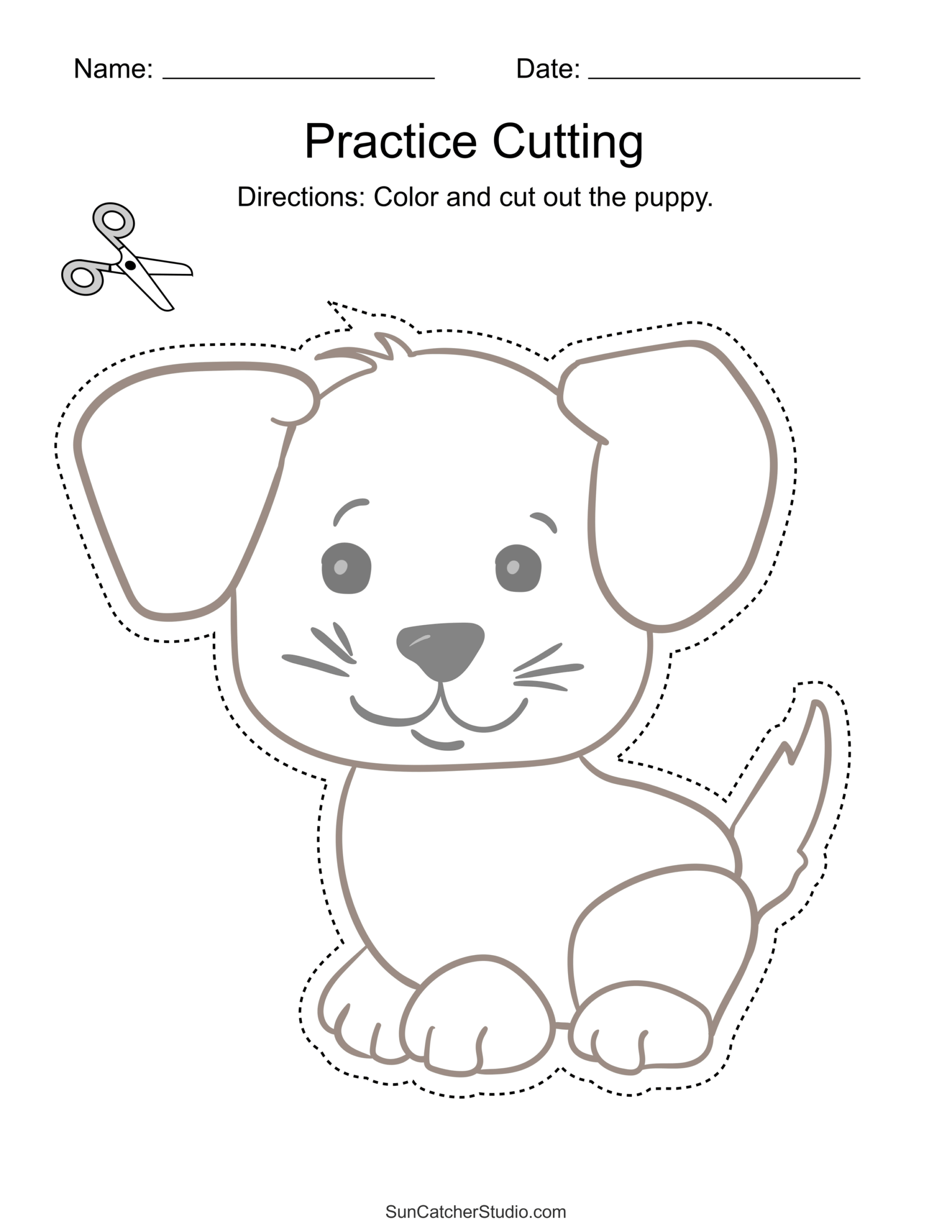 Free Printable Cutting Worksheets For Preschoolers Free Printables Lettering SVG Files Tools Apps Simple Halloween Scissor Skills Cutting Practice And Writing Activity Kindergarten Made By Teachers