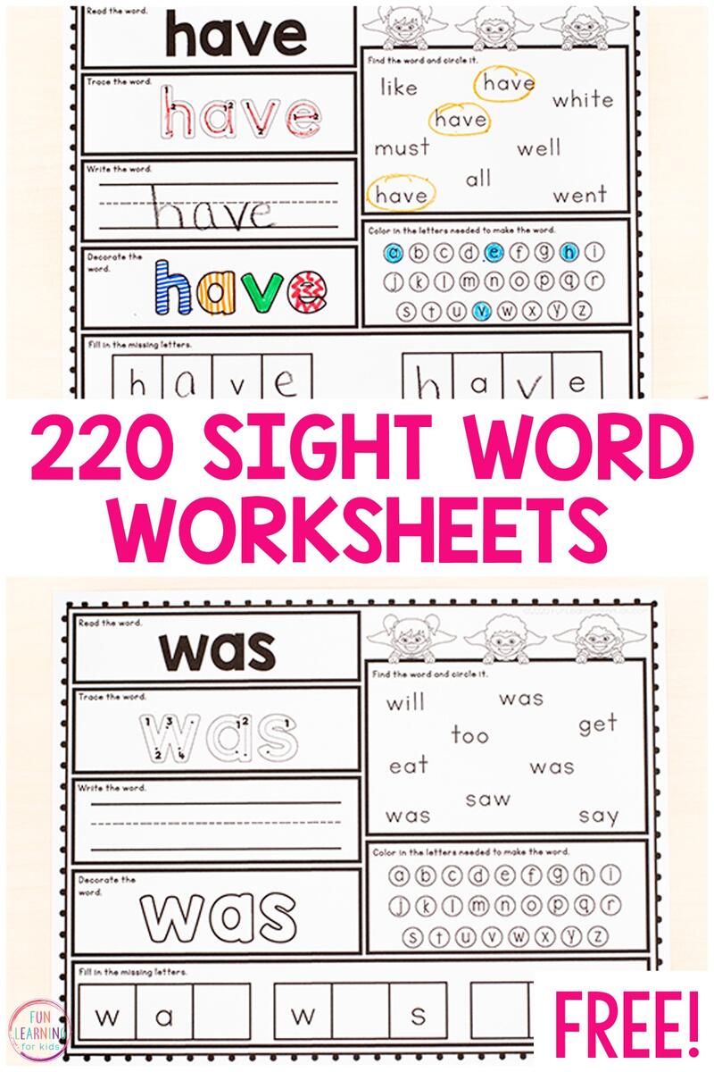 Sight Word See Worksheet Free Printable Digital PDF
