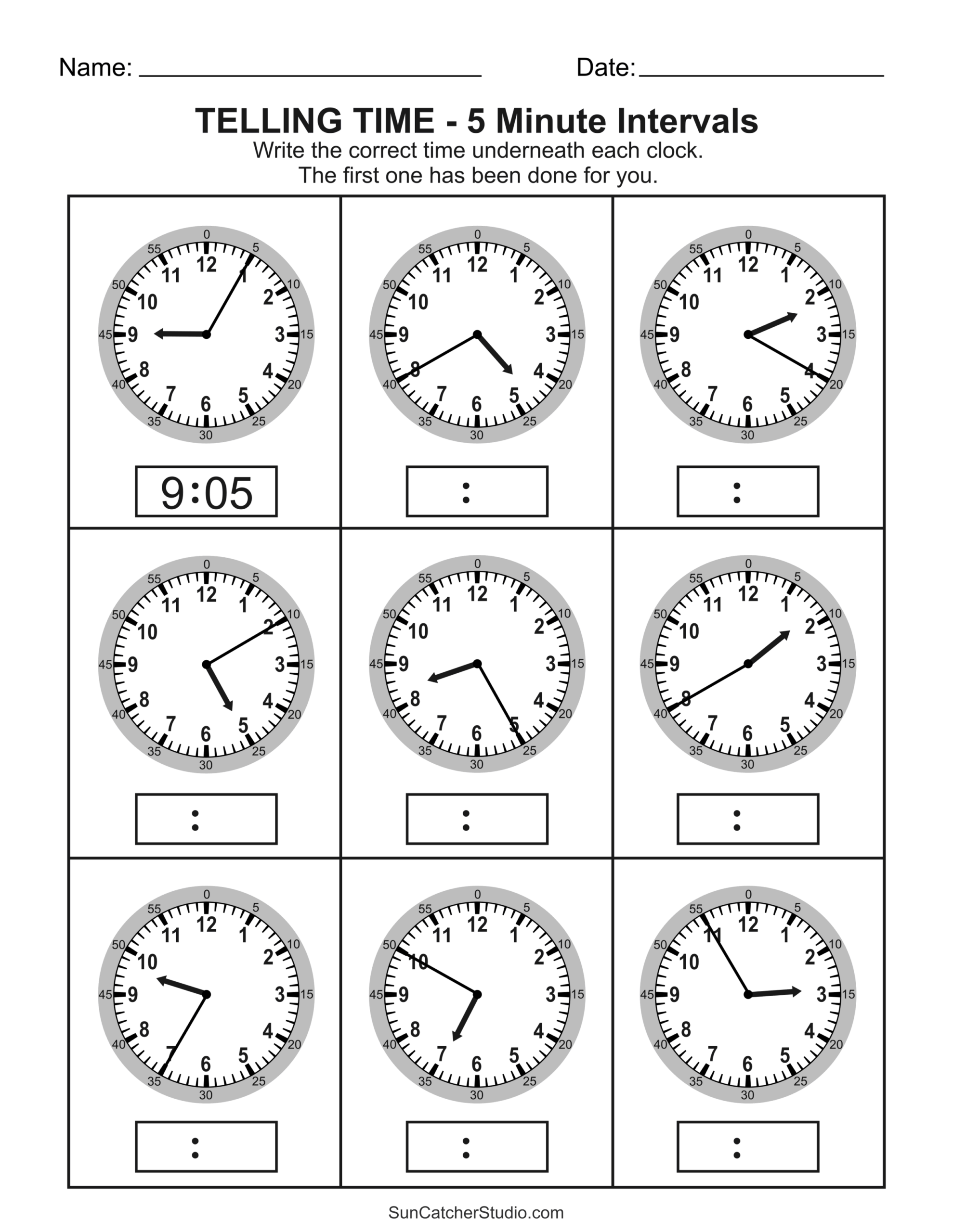 Time Worksheet Practice Telling Time On The Half Hour