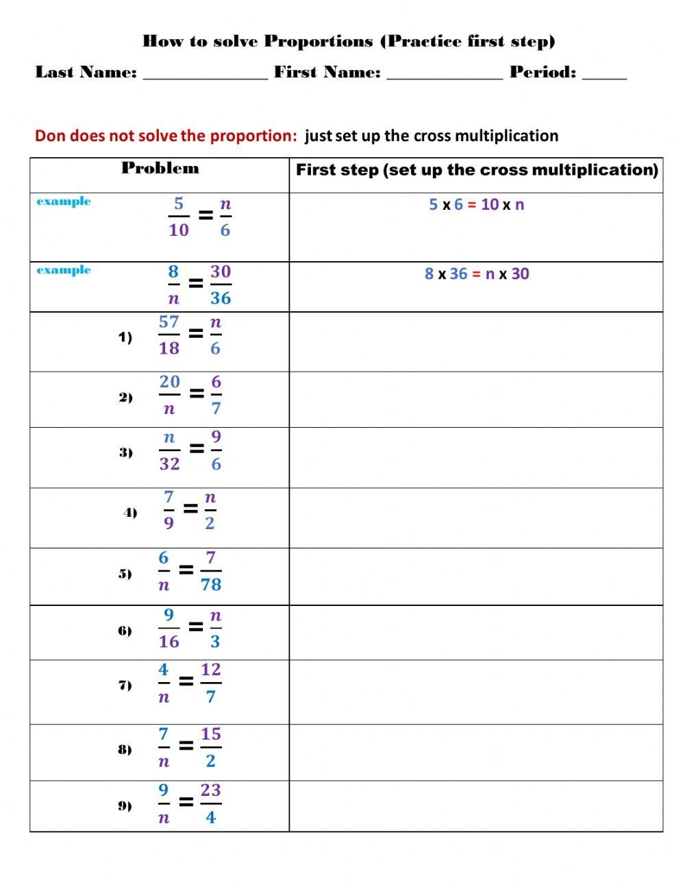 Free Solving Proportions Using Cross Products Worksheet Download Free Solving Proportions Using Cross Products Worksheet Png Images Free Worksheets On Clipart Library Multiplying Fractions With Cross Cancelling Worksheet Download