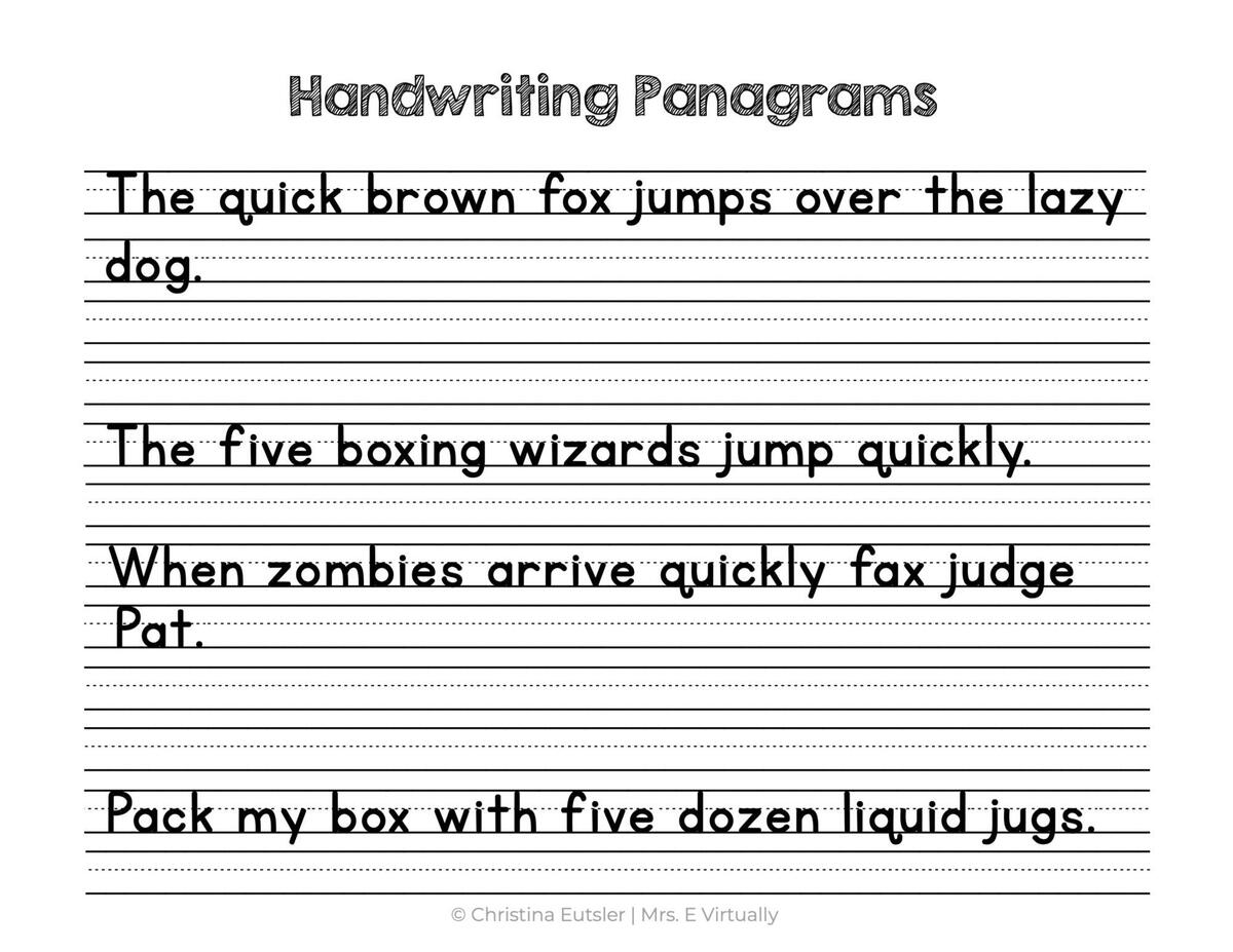 2nd Grade Dolch Sight Words Handwriting Worksheets Mamas Learning Corner