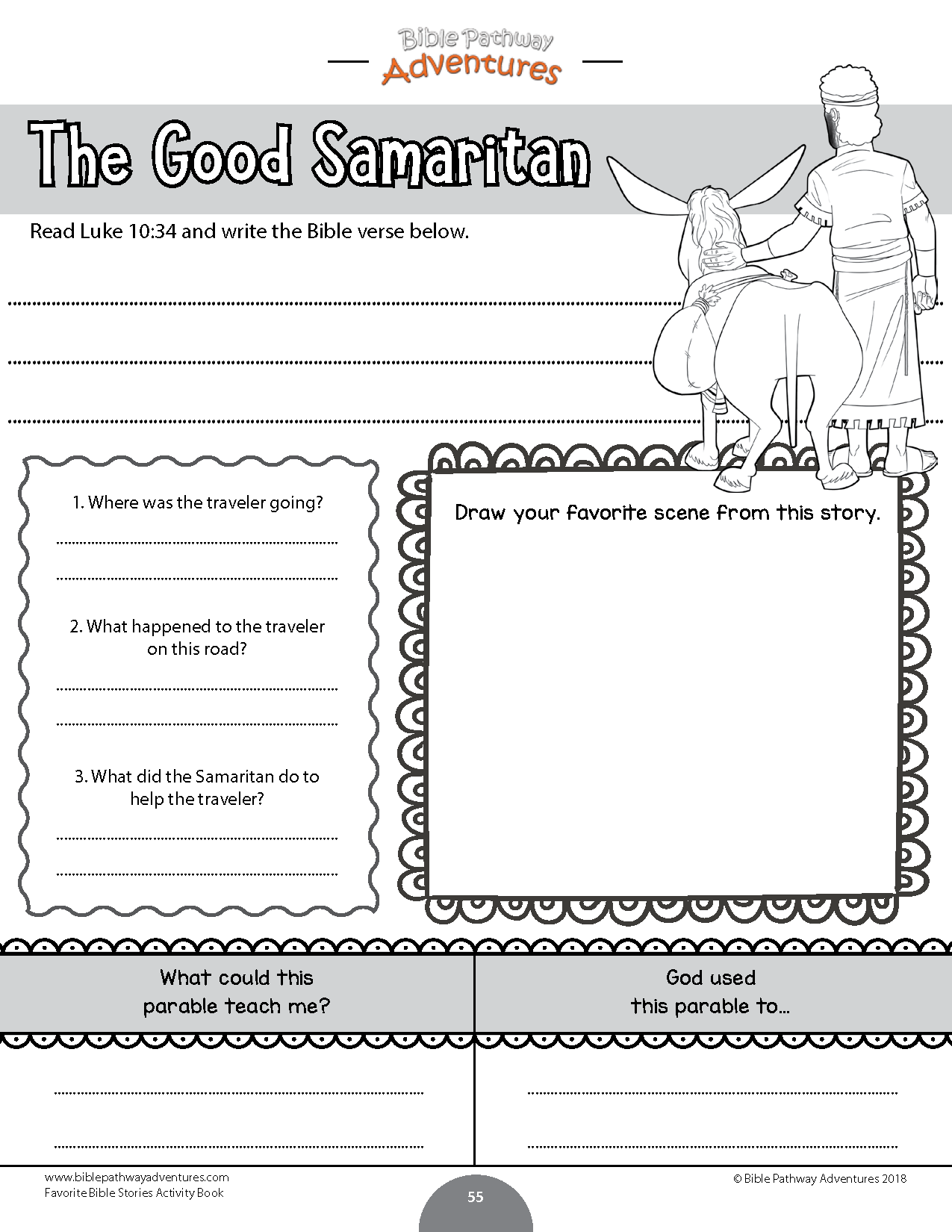 Good Samaritan Activity Sheets Printable Good Samaritan Activity Sheets Printable
