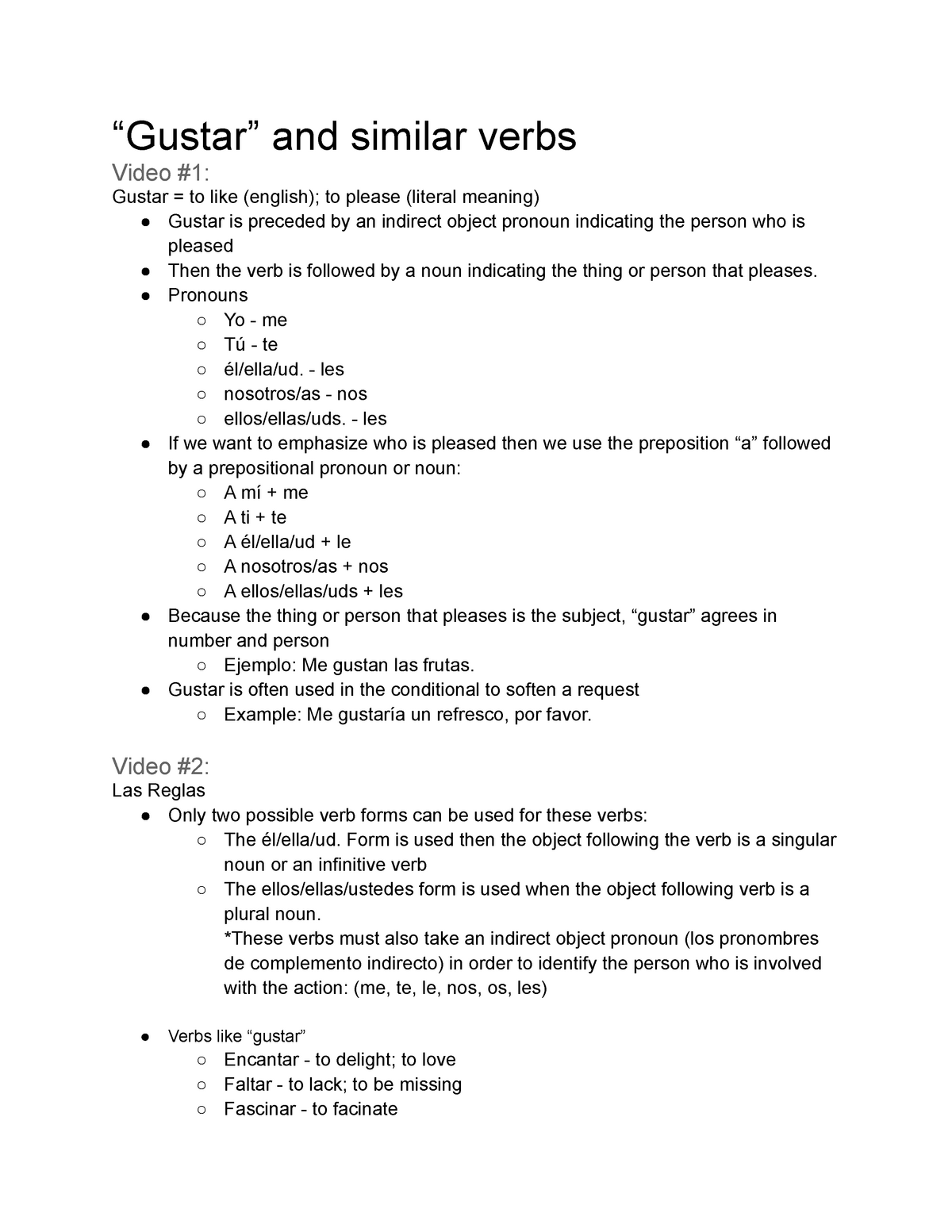 Gustar And Verbs Like Gustar Notes And Worksheet PDF Worksheets Library Gustar And Verbs Like Gustar Notes And Worksheet PDF Worksheets Library