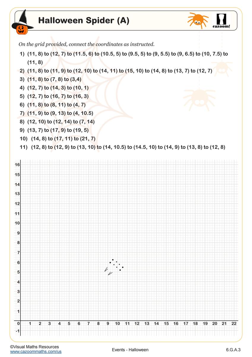 Halloween Puzzles Worksheet Fun And Engaging 7th Grade PDF Worksheets Cazoom Math