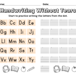 Handwriting Without Tears Preschool 10 Free PDF Printables Printablee