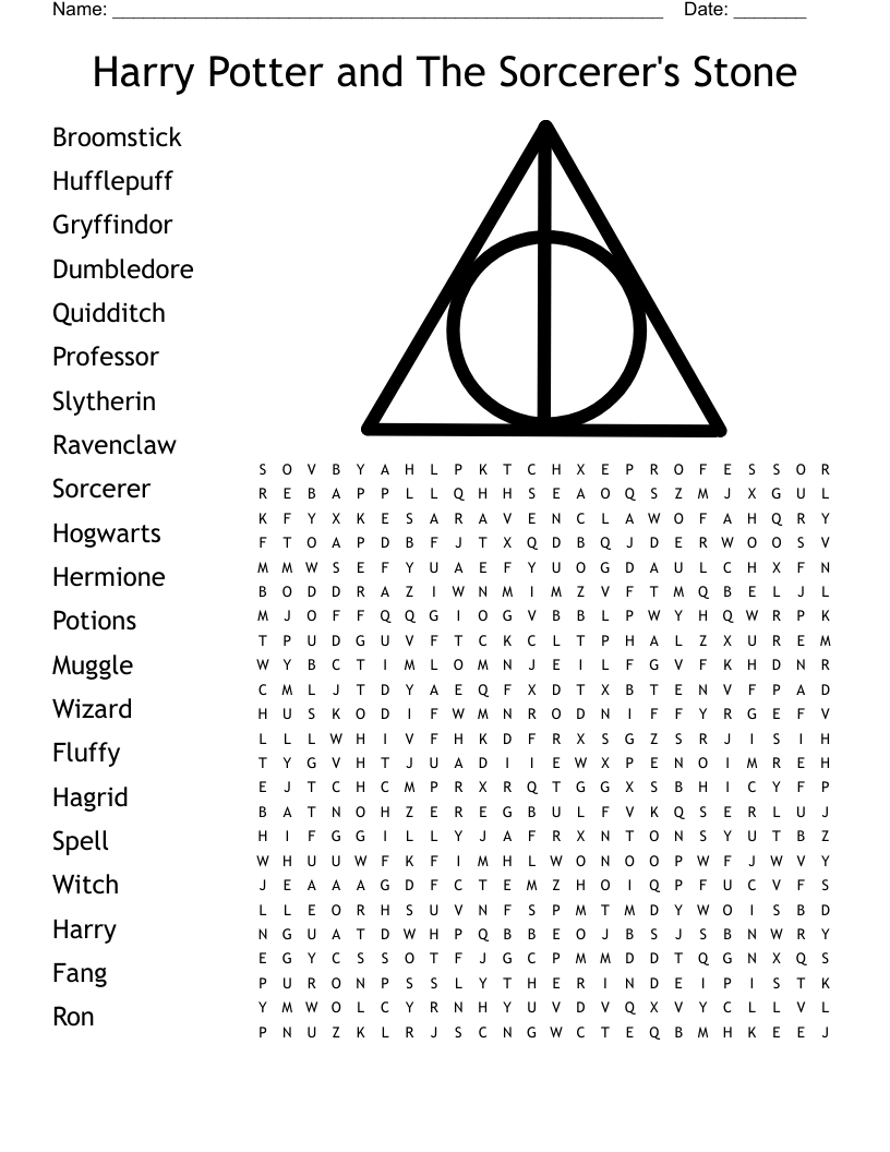 Harry Potter Trivia Worksheet WordMint