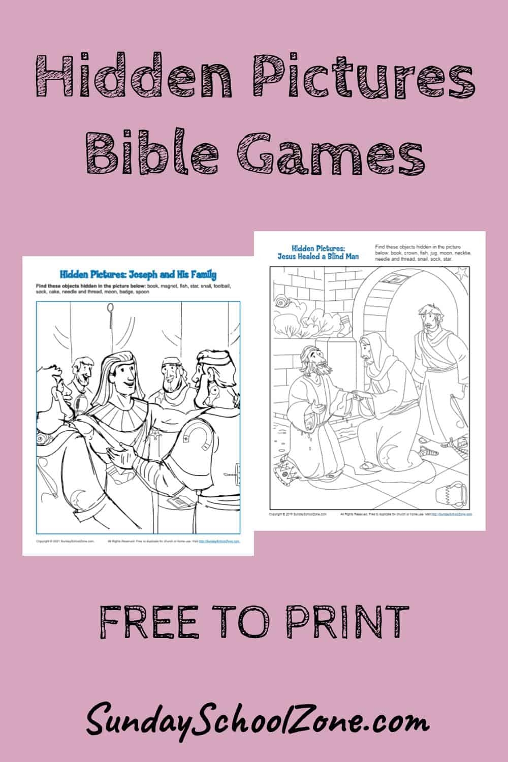 Hidden Picture Bible Activities For Children On Sunday School Zone Printable Vacation Word Search For Kids Tree Valley Academy