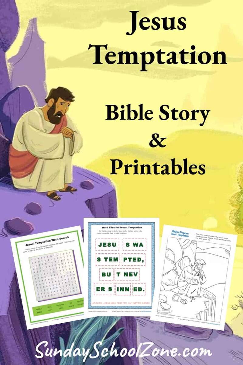 Jesus Temptation Bible Activities Jesus Temptation Bible Activities