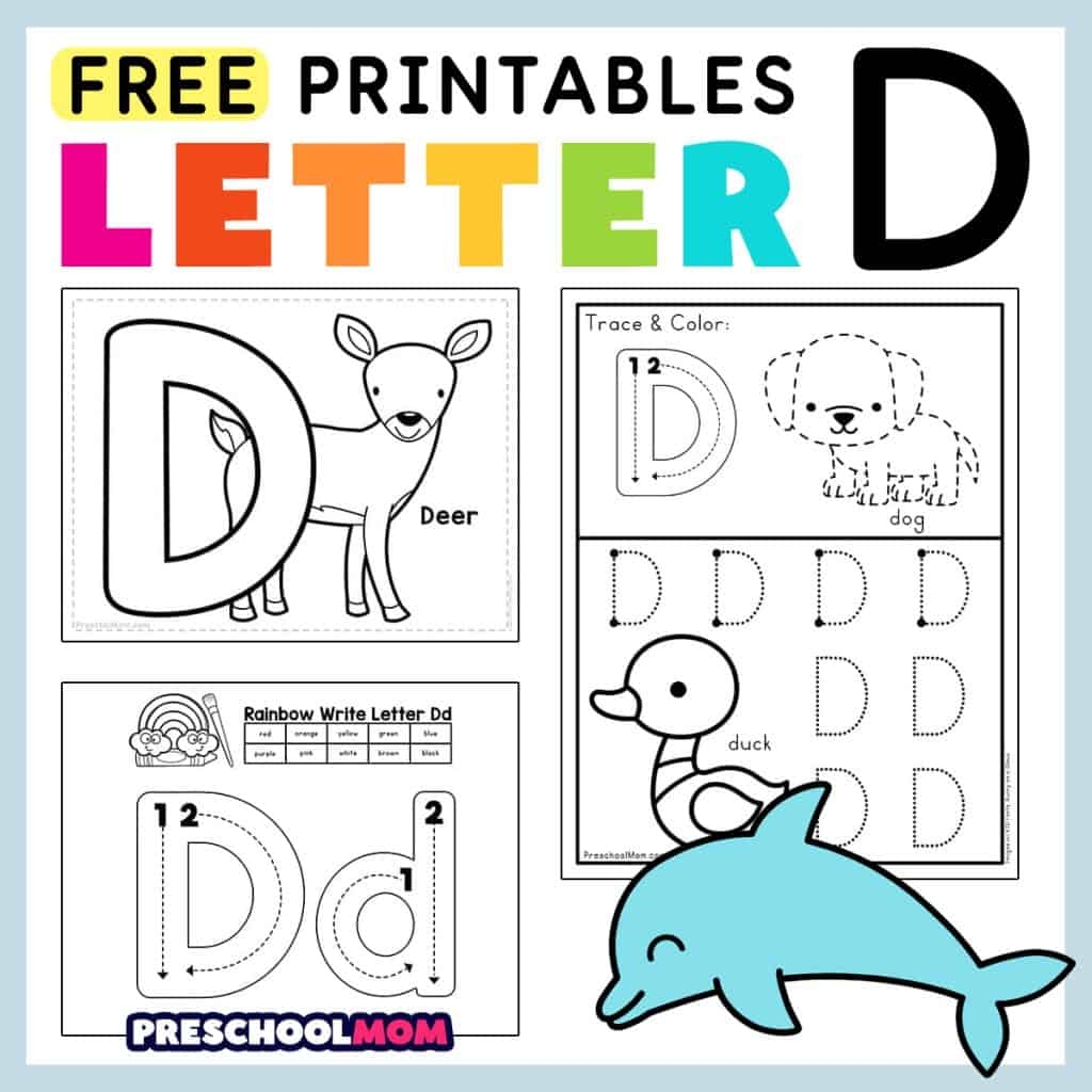 Letter D Preschool Printables Preschool Mom Letter D Free Worksheets TeachersMag