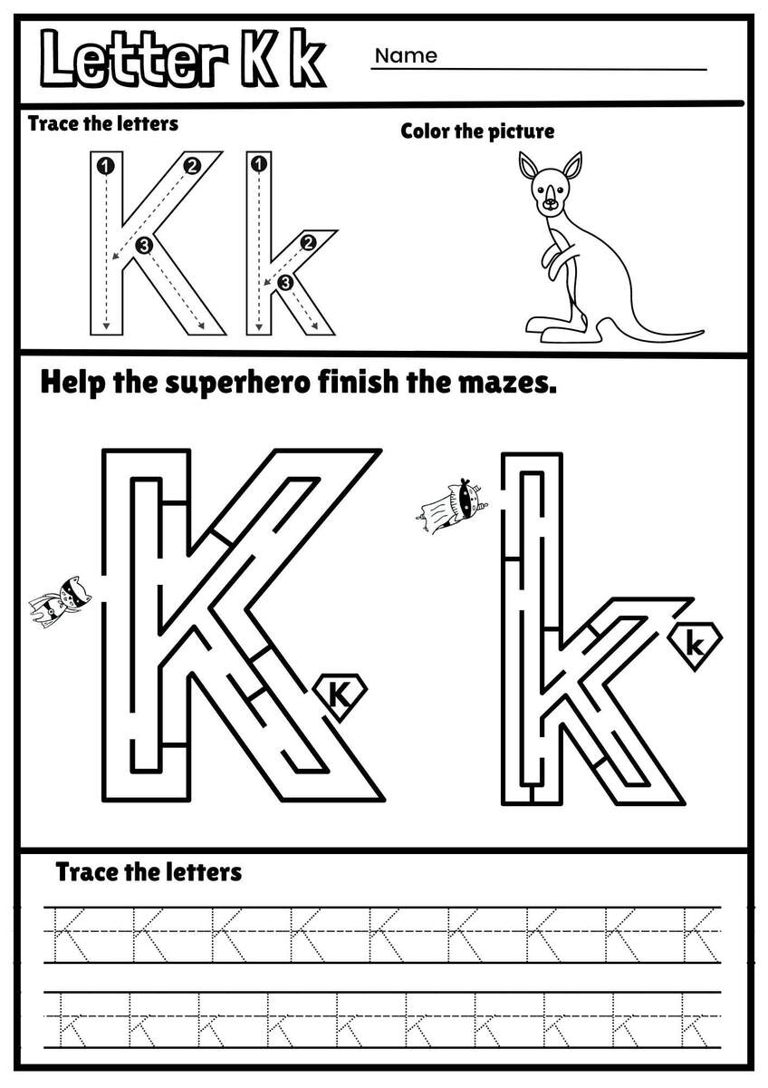 Letter K Alphabet Tracing And Coloring Free Printable PDF Ezpzphonics Letter K Alphabet Tracing And Coloring Free Printable PDF Ezpzphonics