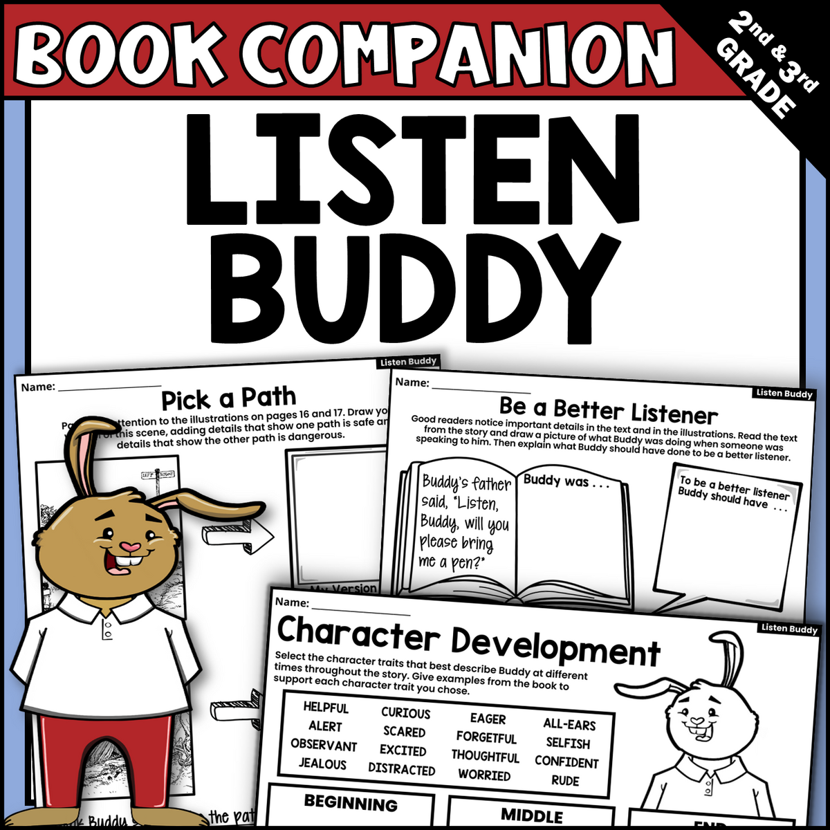 Listen Buddy Interactive Read Aloud Book Companion Activities For IRA Made By Teachers