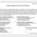 Literacy Math Ideas Five Weeks Of Daily Common Core Practice