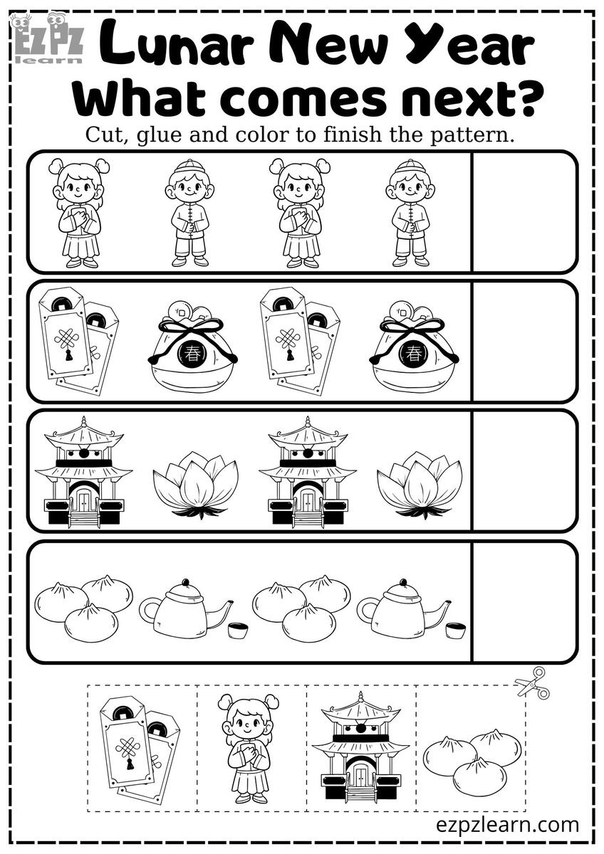 Follow The Numbers Lunar Chinese New Year Free PDF Download Ezpzlearn