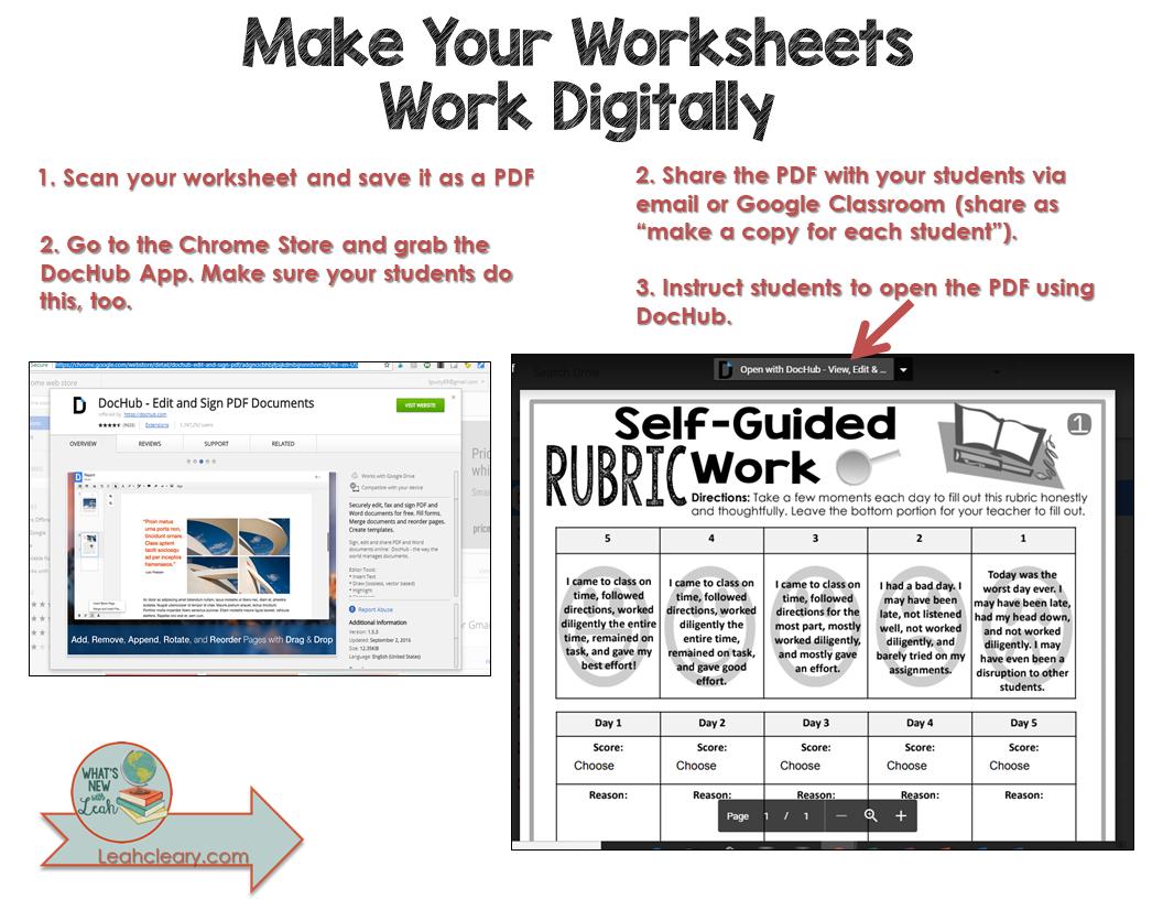 Make Your Worksheets Work Digitally Leah Cleary