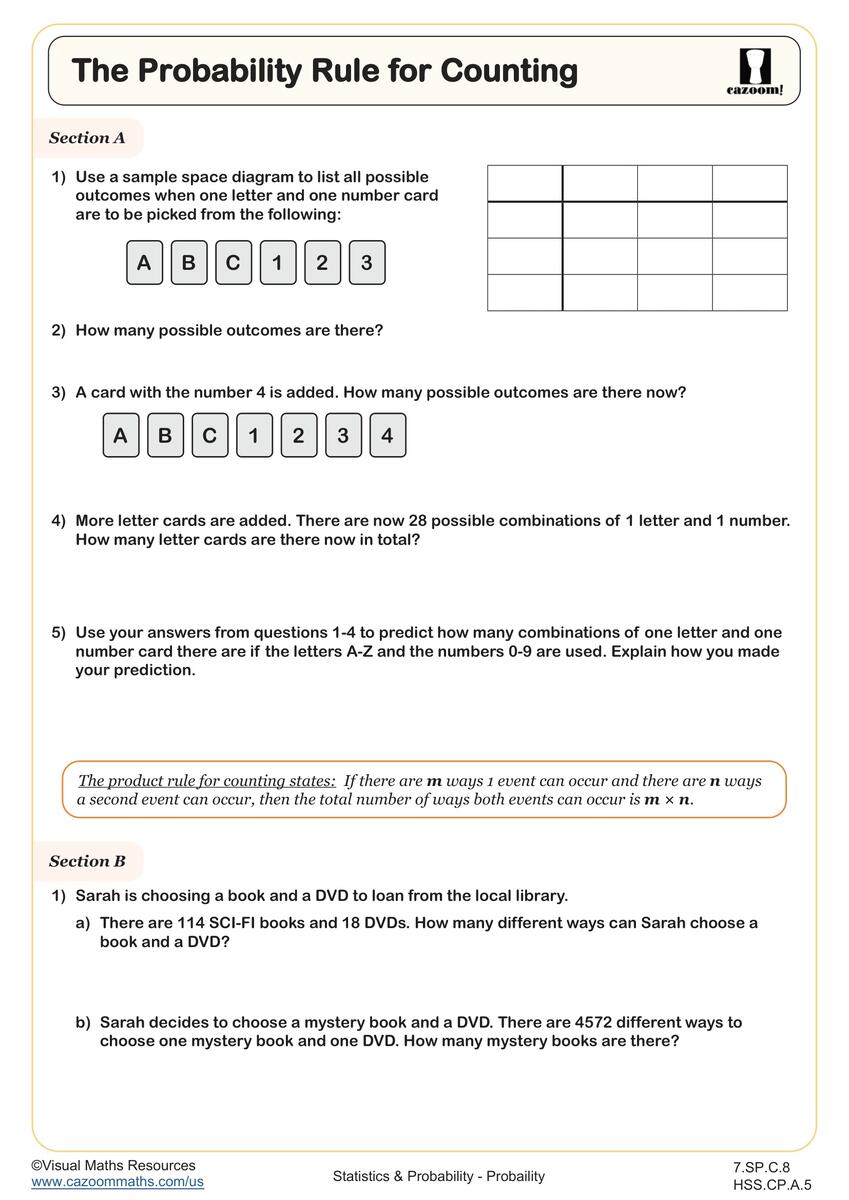 Middle School Probability Worksheets PDF Printable Worksheets Cazoom Math Middle School Probability Worksheets PDF Printable Worksheets Cazoom Math