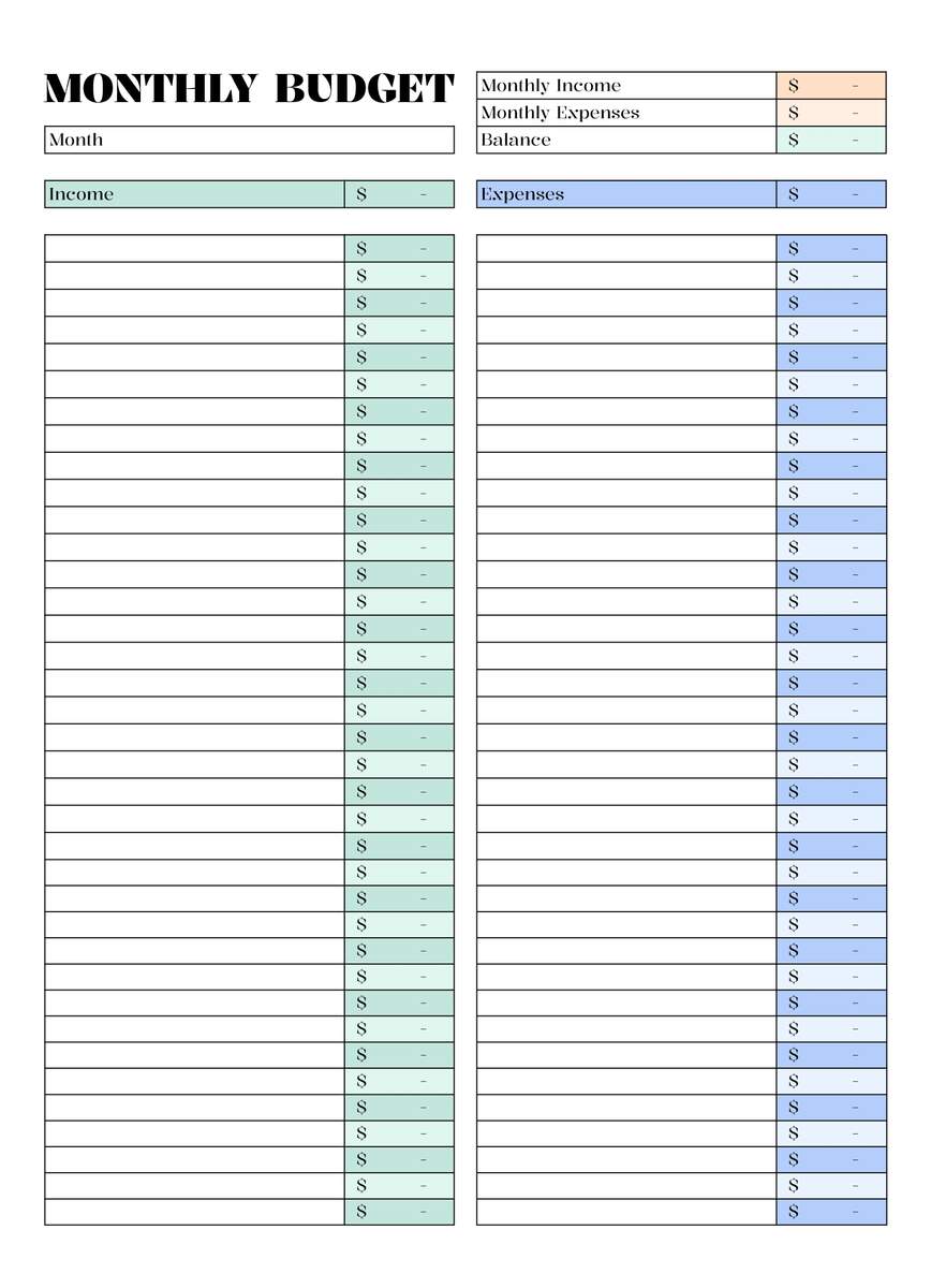 Roommate Bill Spreadsheet Etsy