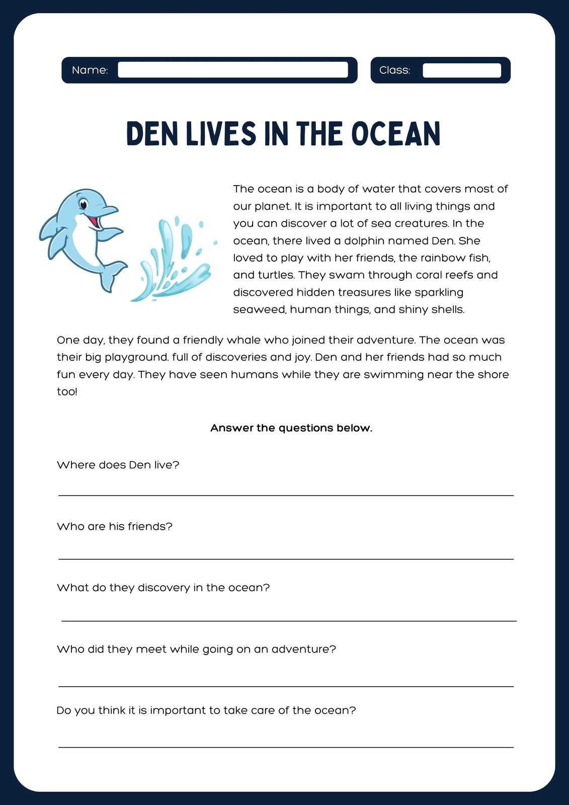 2nd Grade Reading Worksheets Best Coloring Pages For Kids