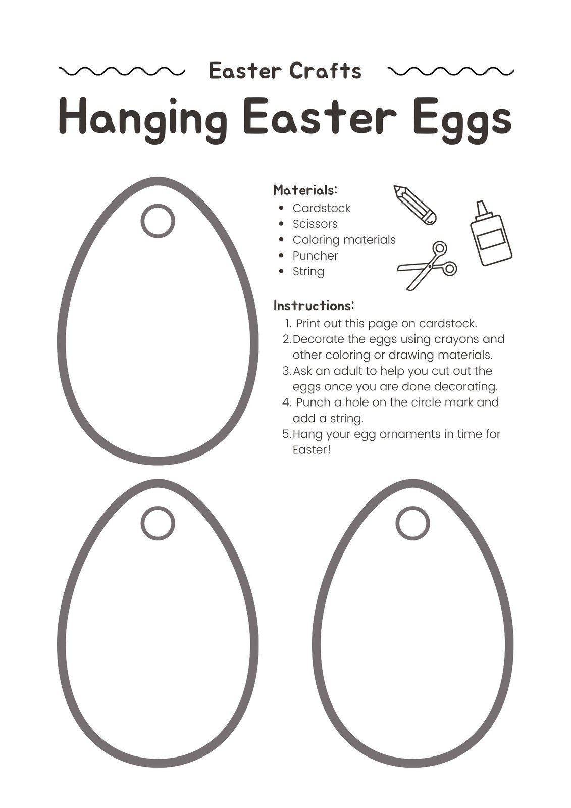 Page 6 Free Custom Printable Easter Worksheet Templates Canva Easter Basket Template Easter Basket Clipart Easter Craft