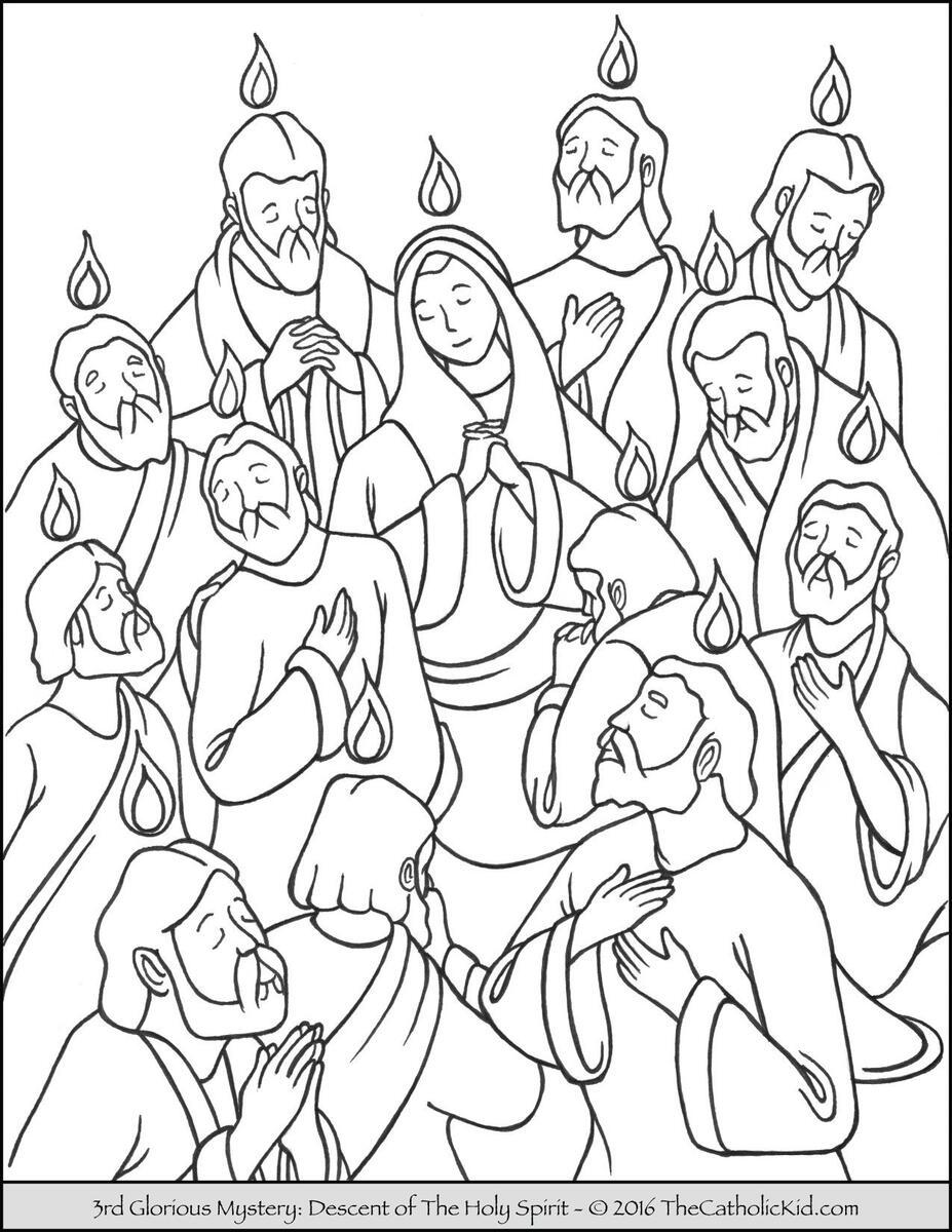 Pentecost Sunday Coloring Page