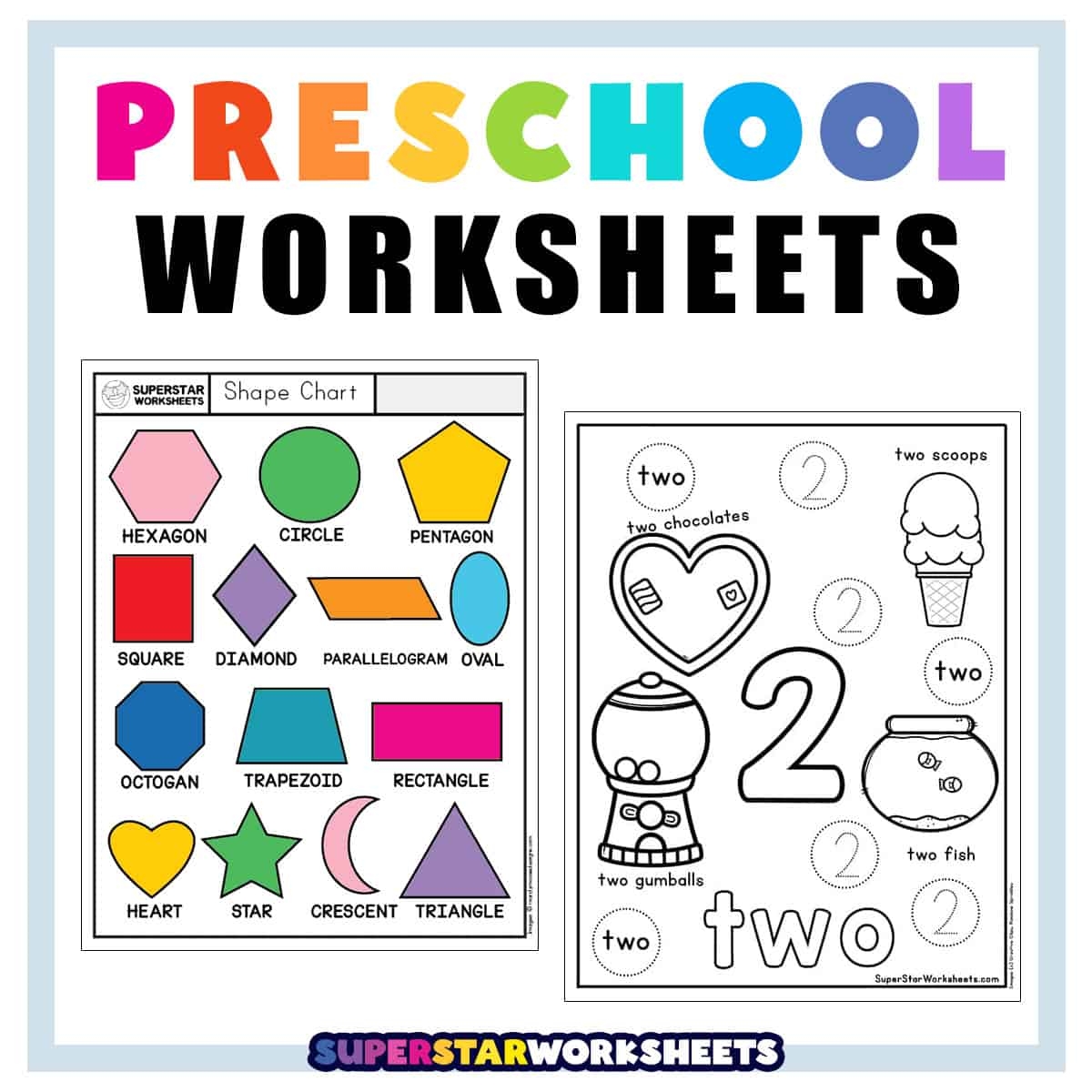 Preschool Worksheets Superstar Worksheets Free Printable Kindergarten Counting Worksheets Happy Toddler Playtime