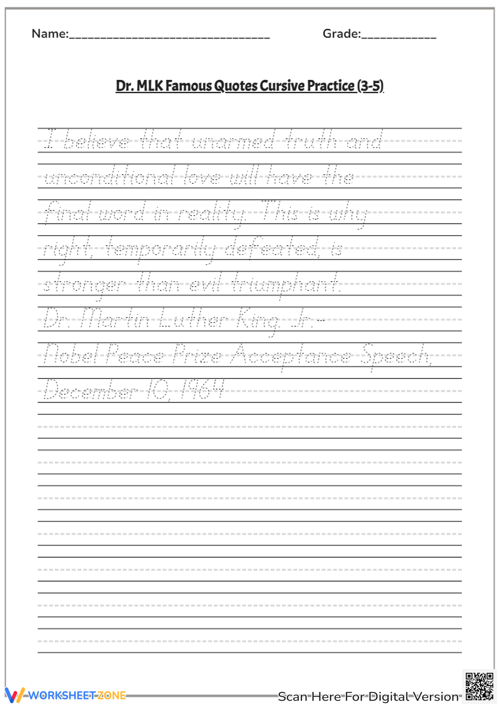 Printable 4th Grade Cursive Worksheets
