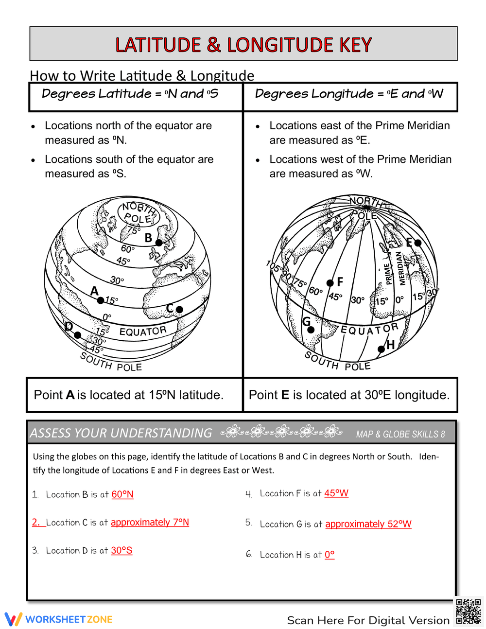 Printable 6th Grade Latitude And Longitude Worksheets Printable 6th Grade Latitude And Longitude Worksheets