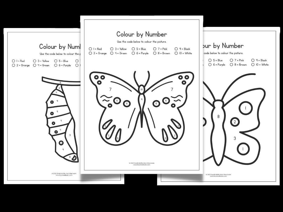 Printable Butterfly Worksheets How Wee Learn