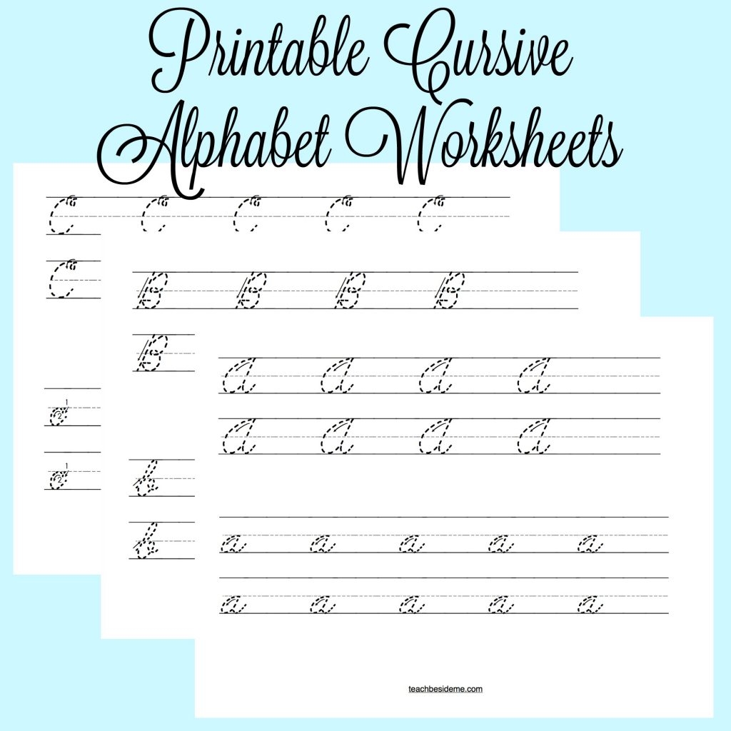 Cursive Alphabet To Trace Free Printable PDF Alien Schooler