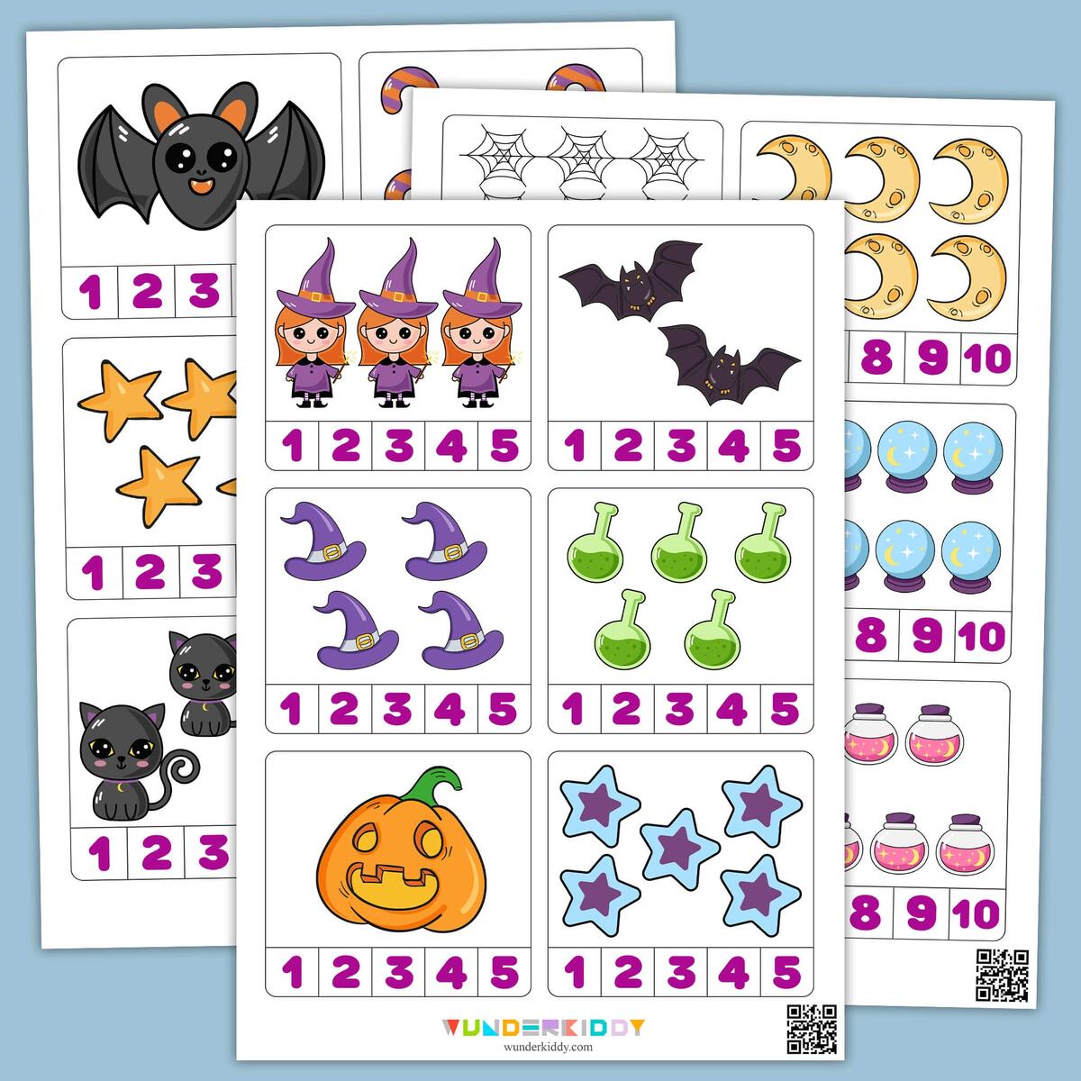 Printable Halloween Counting Worksheets Numbers 1 10 Activity Printable Halloween Counting Worksheets Numbers 1 10 Activity
