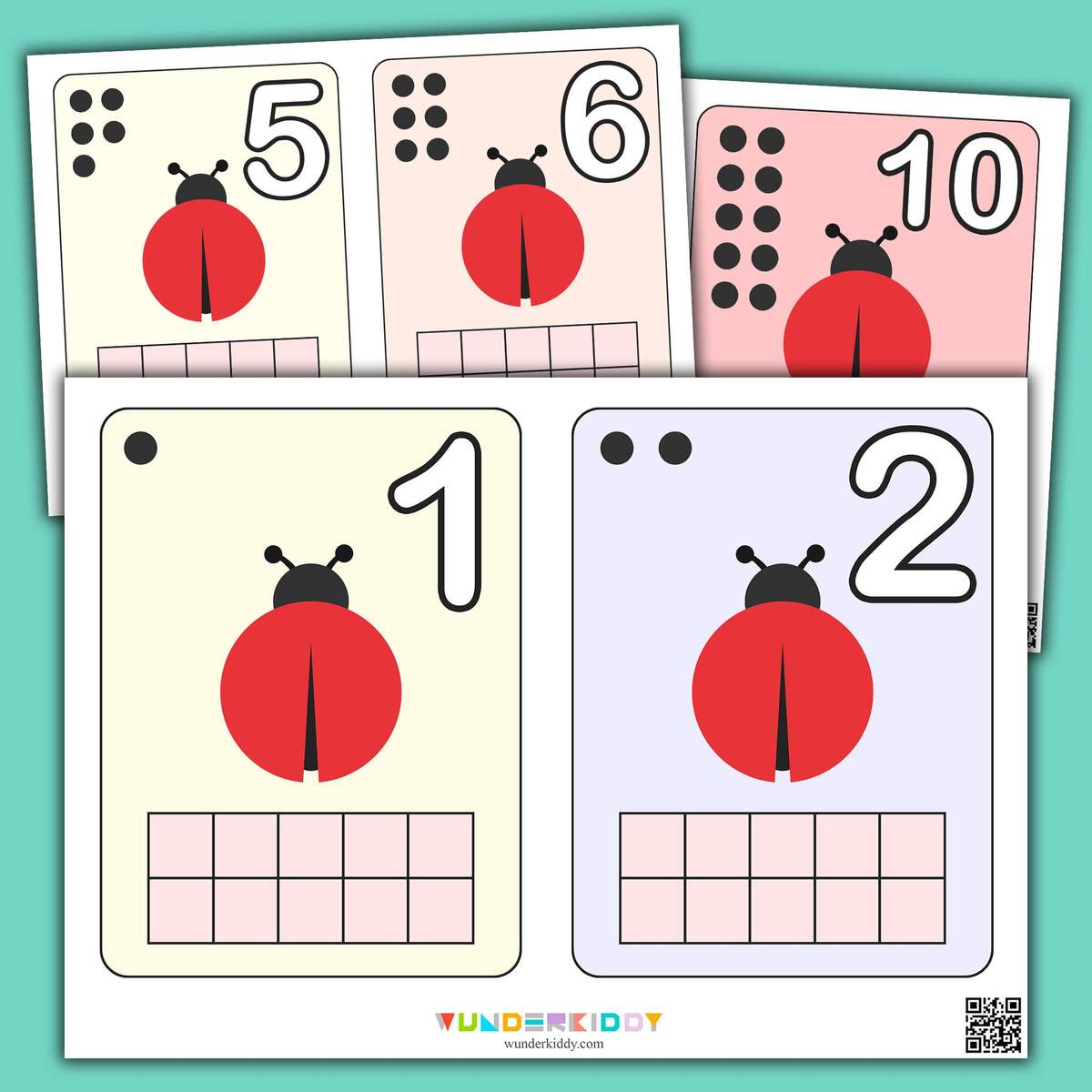 Printable Ladybug Math Counting Preschool Worksheet Printable Ladybug And Leaf Counting Kindergarten Activity