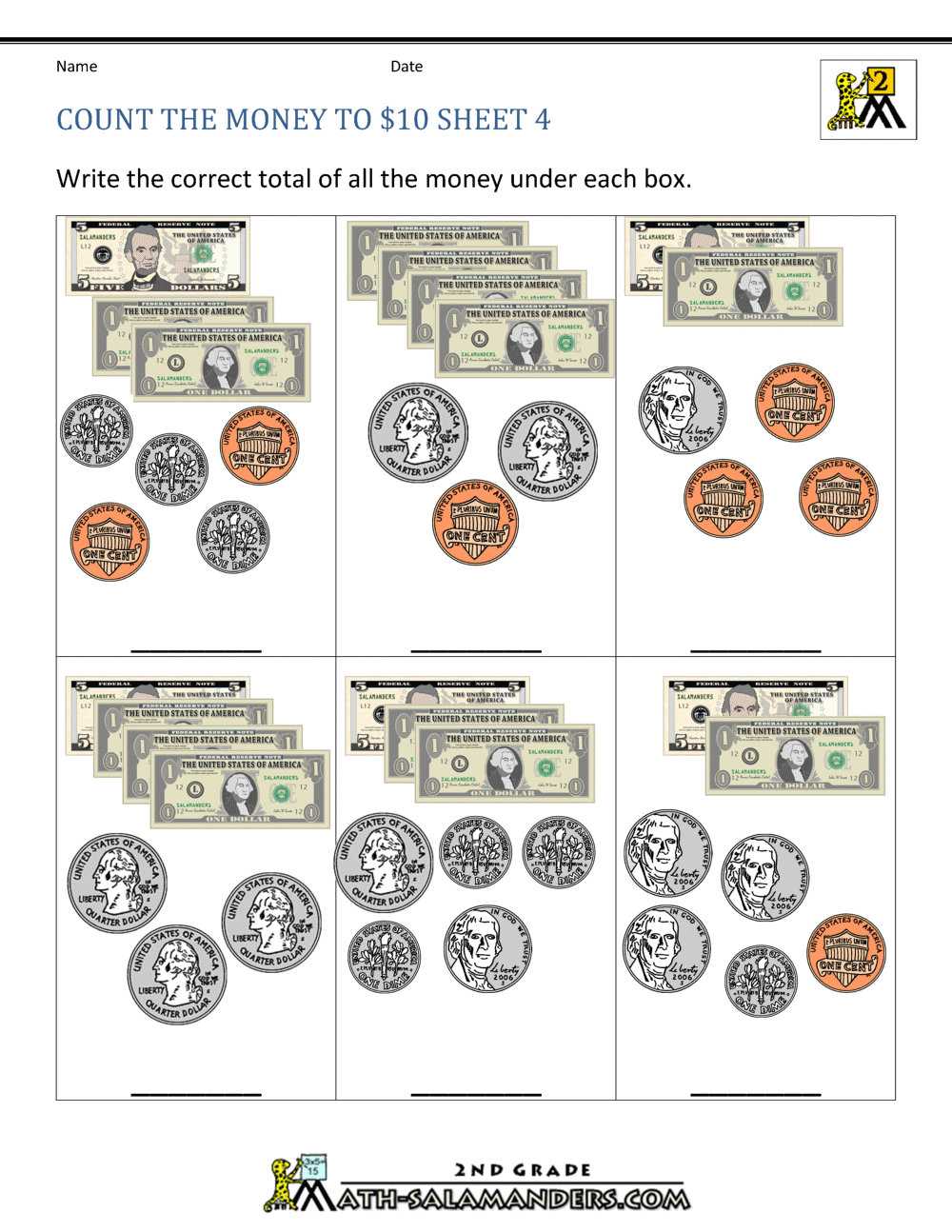 Money Worksheets