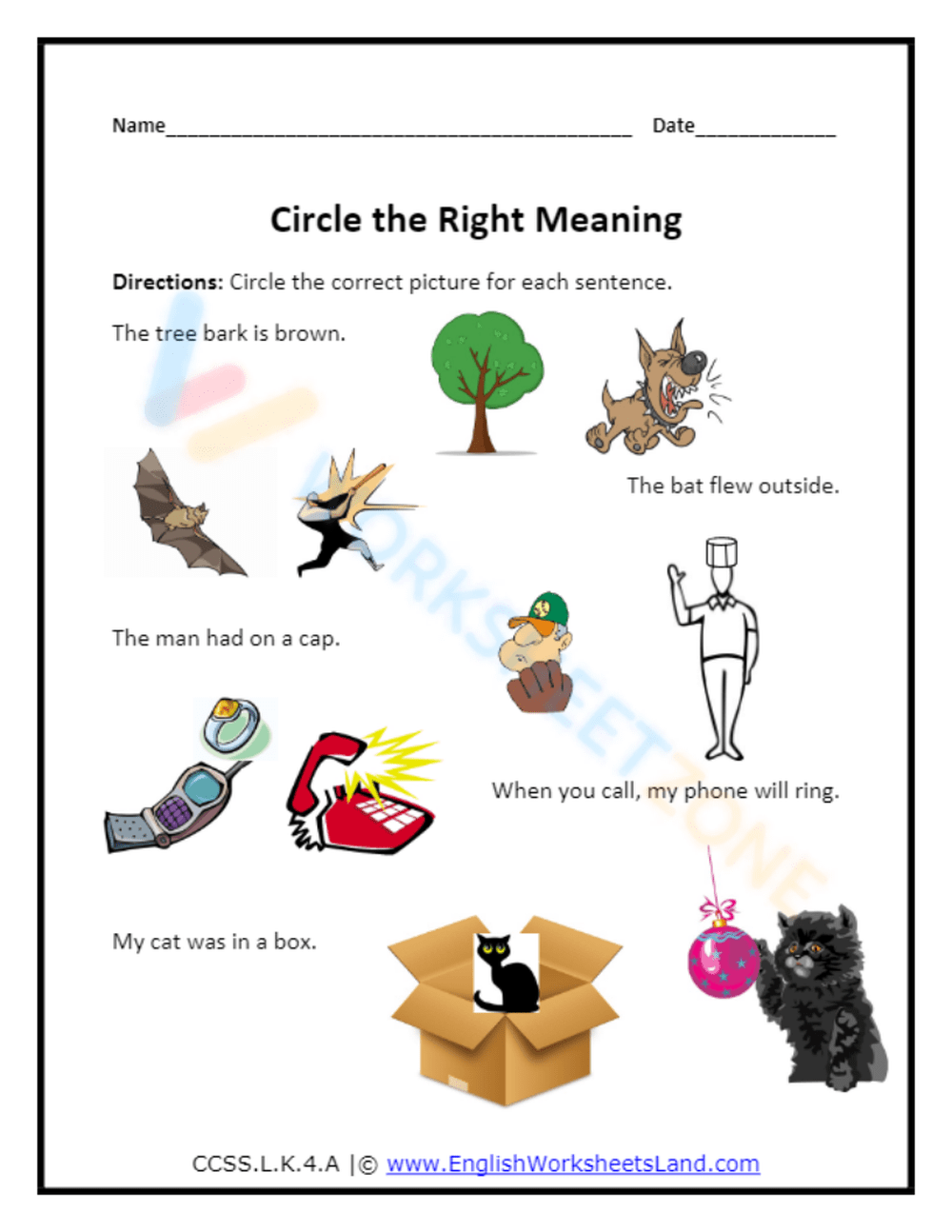 Multiple Meaning Words Worksheets Library