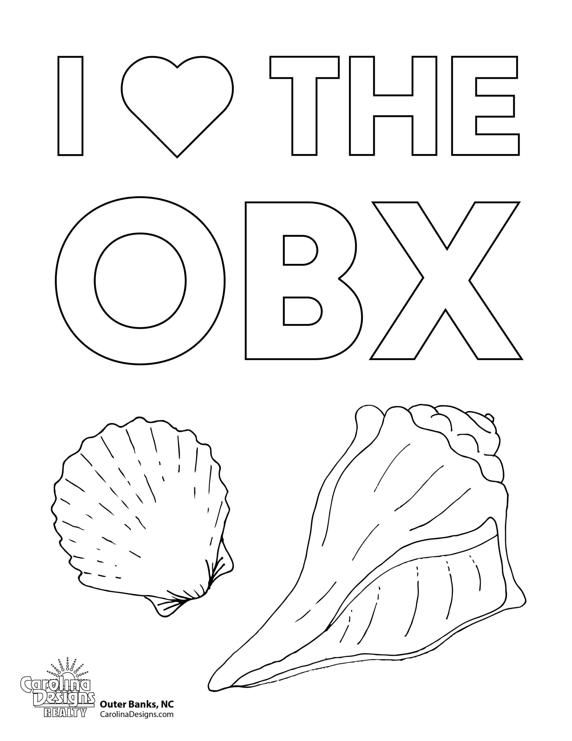 Printable Outer Banks Coloring Pages Carolina Designs Discover Duck A Coastal Scavenger Hunt Twiddy Blog