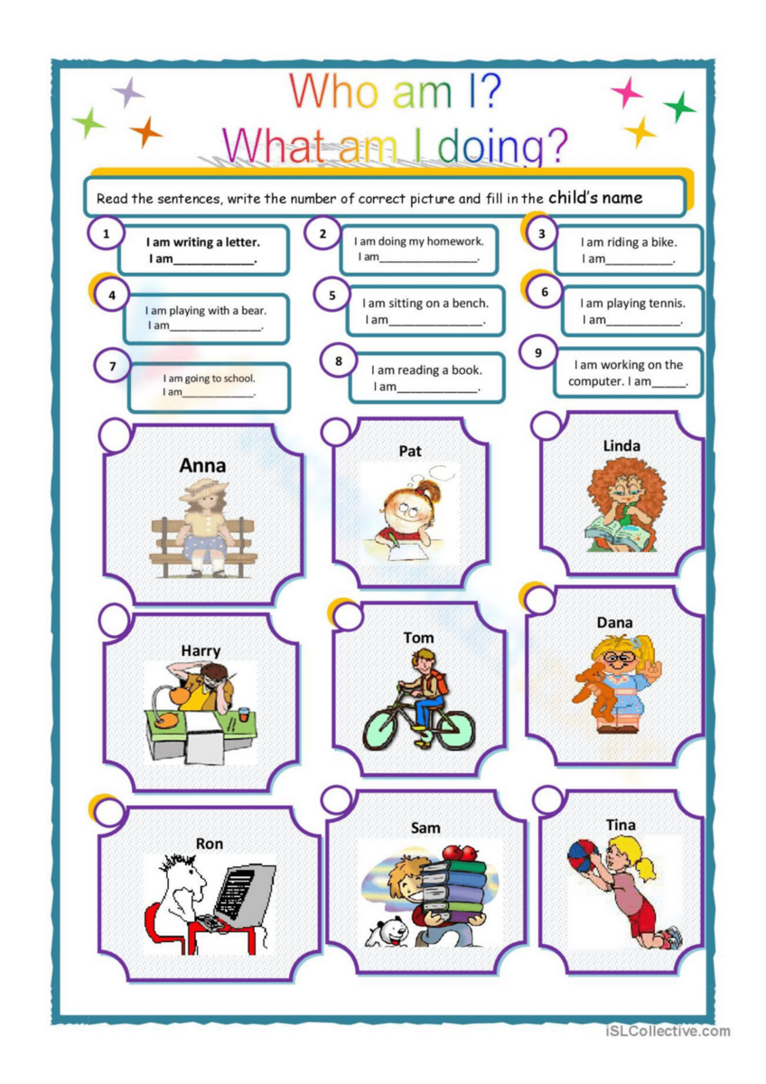 Who Am I Worksheet Sunshine And Rainy Days
