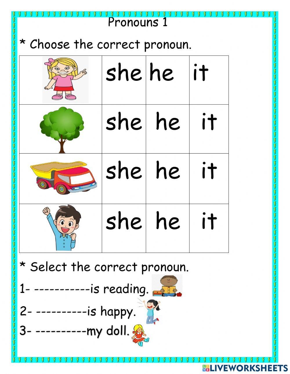 Pronouns Sanaagh Worksheets Library Pronouns Sanaagh Worksheets Library