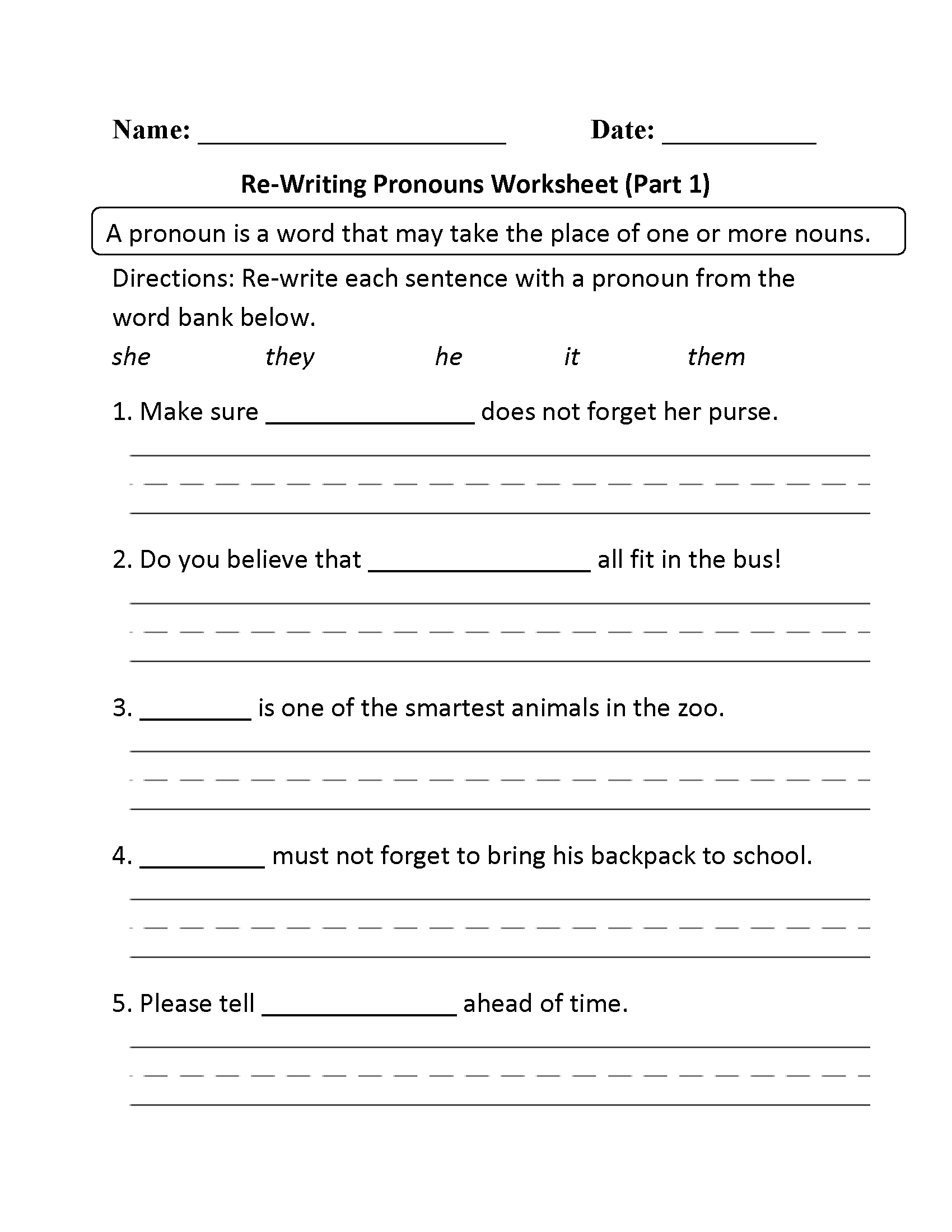 Pronouns Worksheets Regular Pronouns Worksheets Pronouns Worksheets Regular Pronouns Worksheets