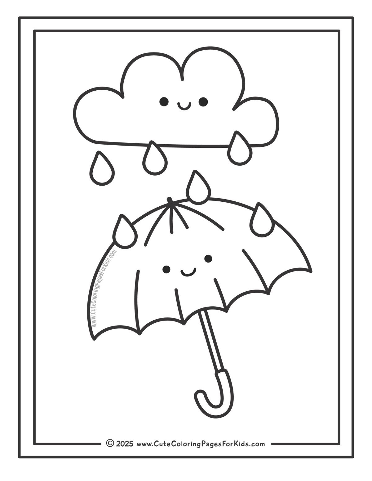 Rainy Day Coloring Pages Free Printable PDFs Cute Coloring Pages For Kids Preschool Clouds Wind And Rain Lesson Planning Ideas Pre K Printable Fun