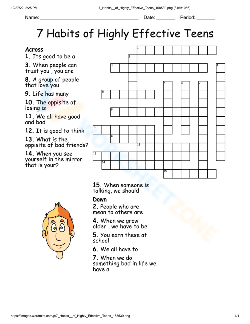 Seven Habits For Highly Effective Teens TPT Worksheets Library Seven Habits For Highly Effective Teens TPT Worksheets Library