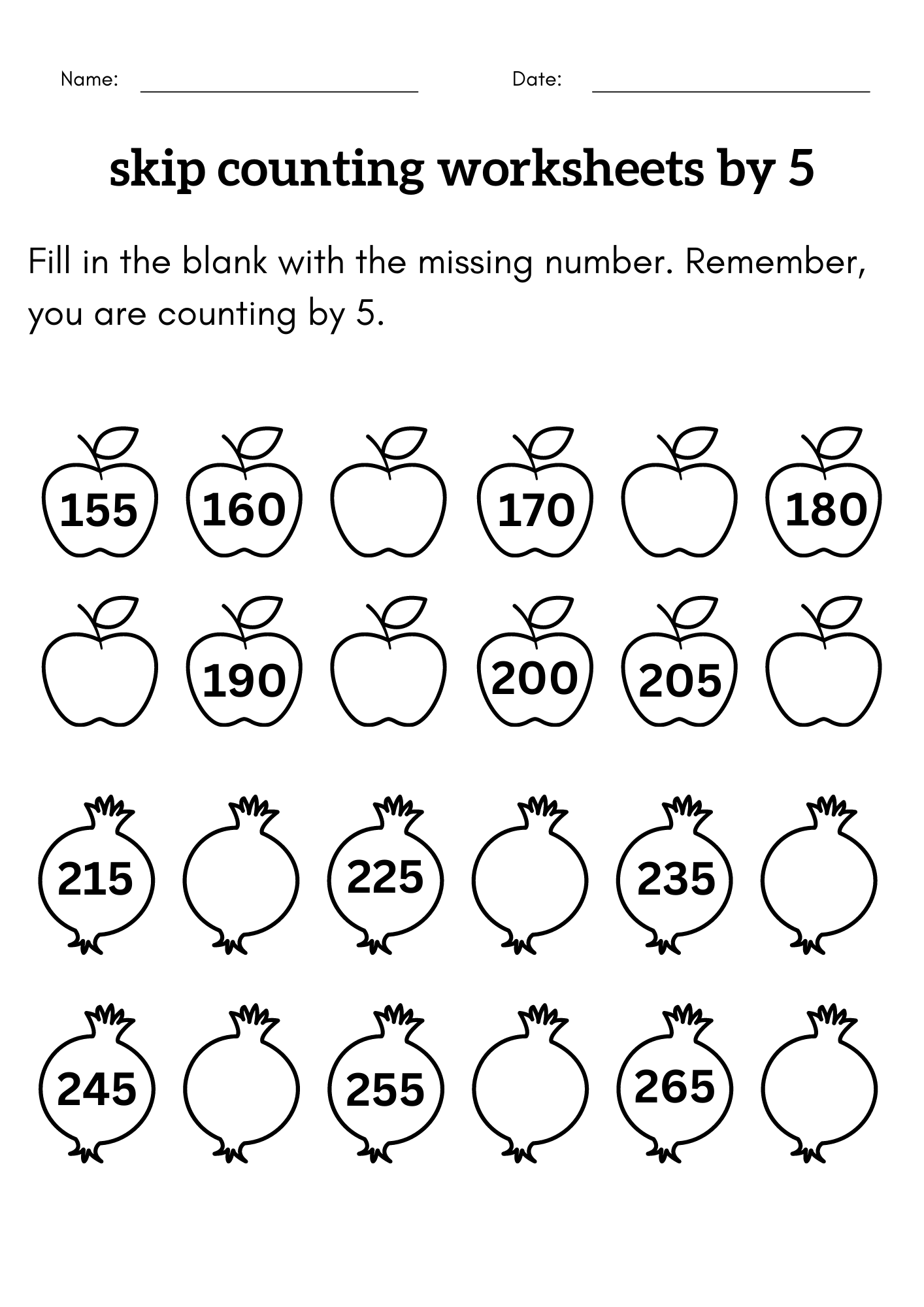 Skip Counting By 5 Kindergarten Skip Counting By 5 Worksheets Made By Teachers Skip Counting By 5 Kindergarten Skip Counting By 5 Worksheets Made By Teachers