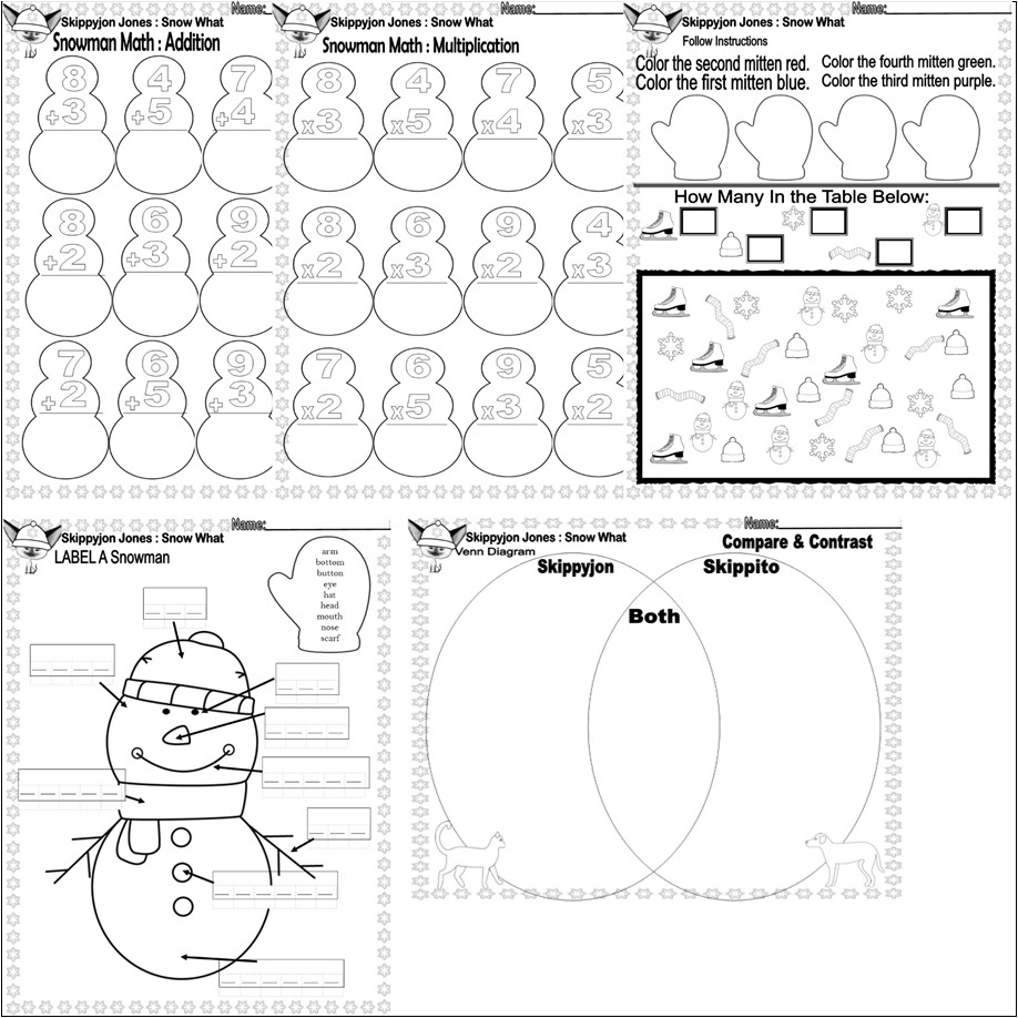 Skippyjon Jones Snow What Winter Book Study Companion Reading Comprehension Quiz Classful