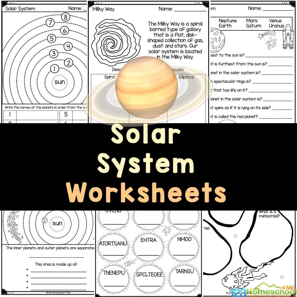 Solar System Worksheets Diagramming Coloring And Questions Classful