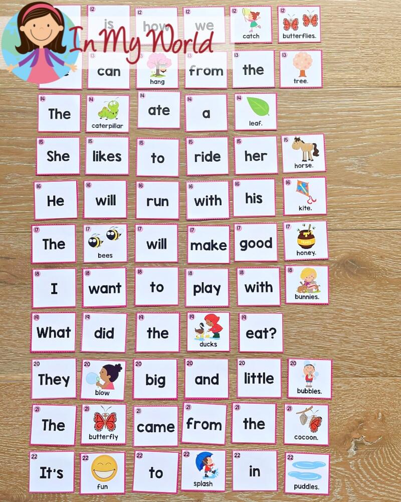 Spring Sentence Scramble With Cut And Paste Worksheets In My World